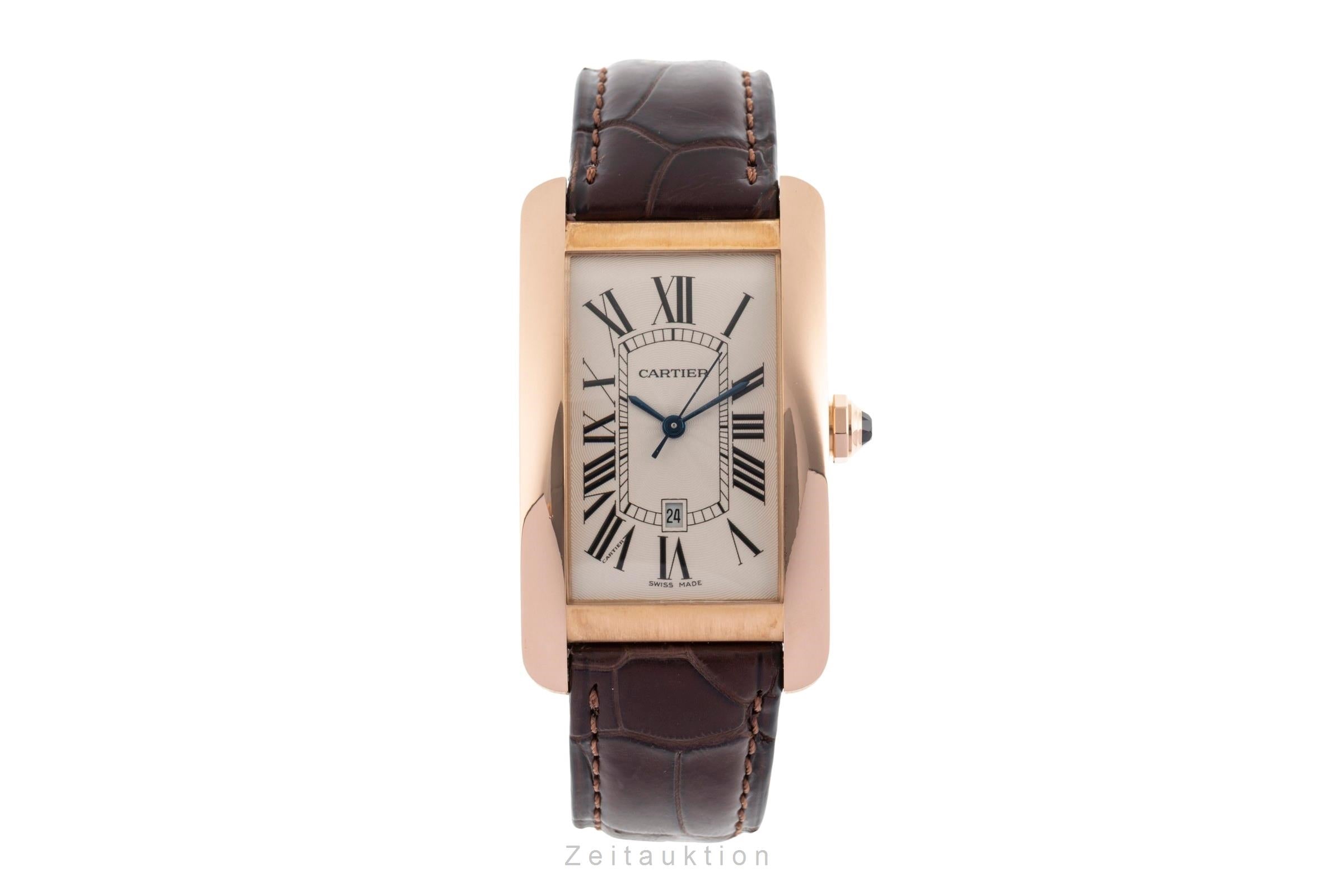 Cartier Tank Américaine 18k (0,750) Gold Automatik Herrenuhr Ref. W2609156  [2502631]