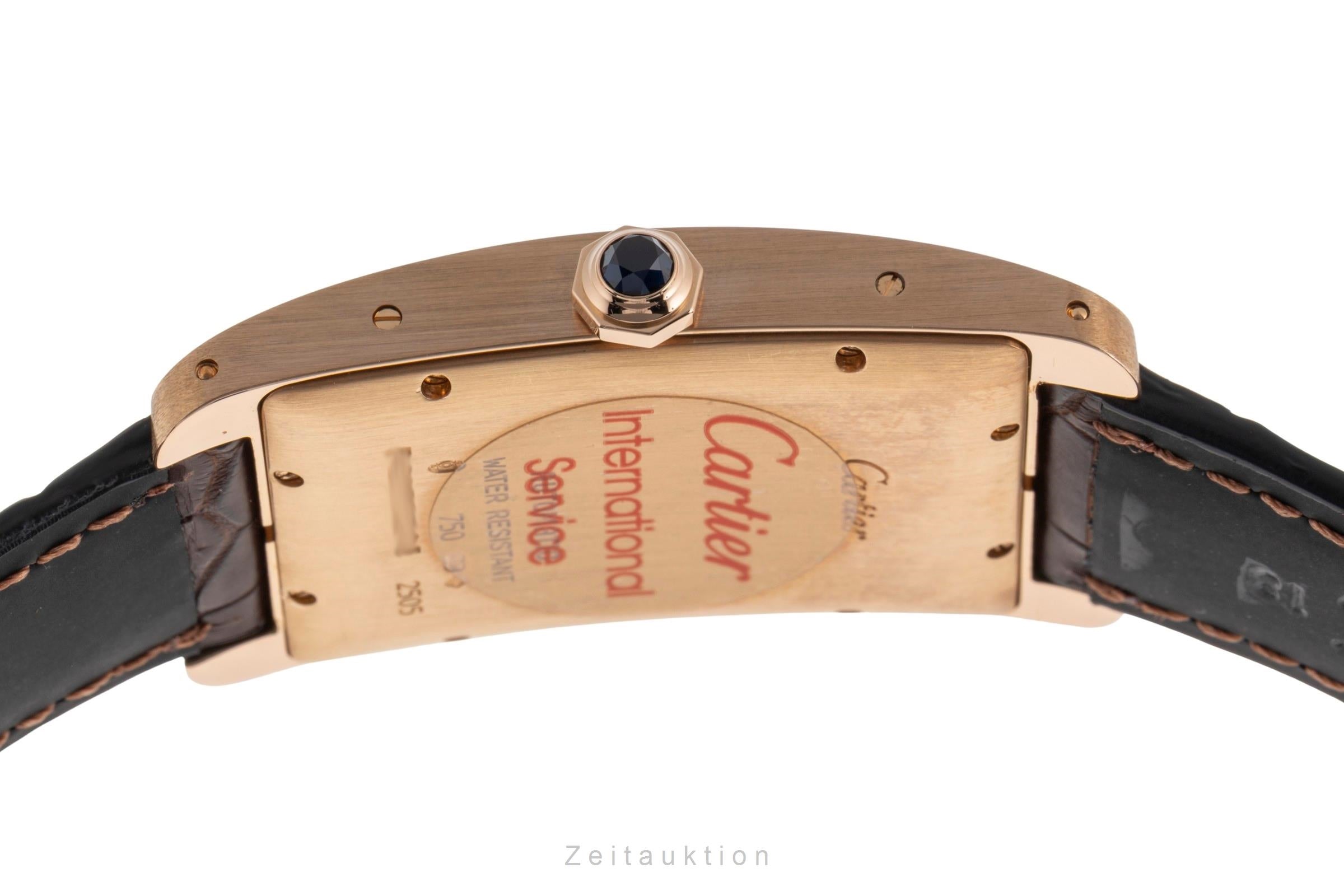 Cartier Tank Américaine 18k (0,750) Gold Automatik Herrenuhr Ref. W2609156  [2502631]