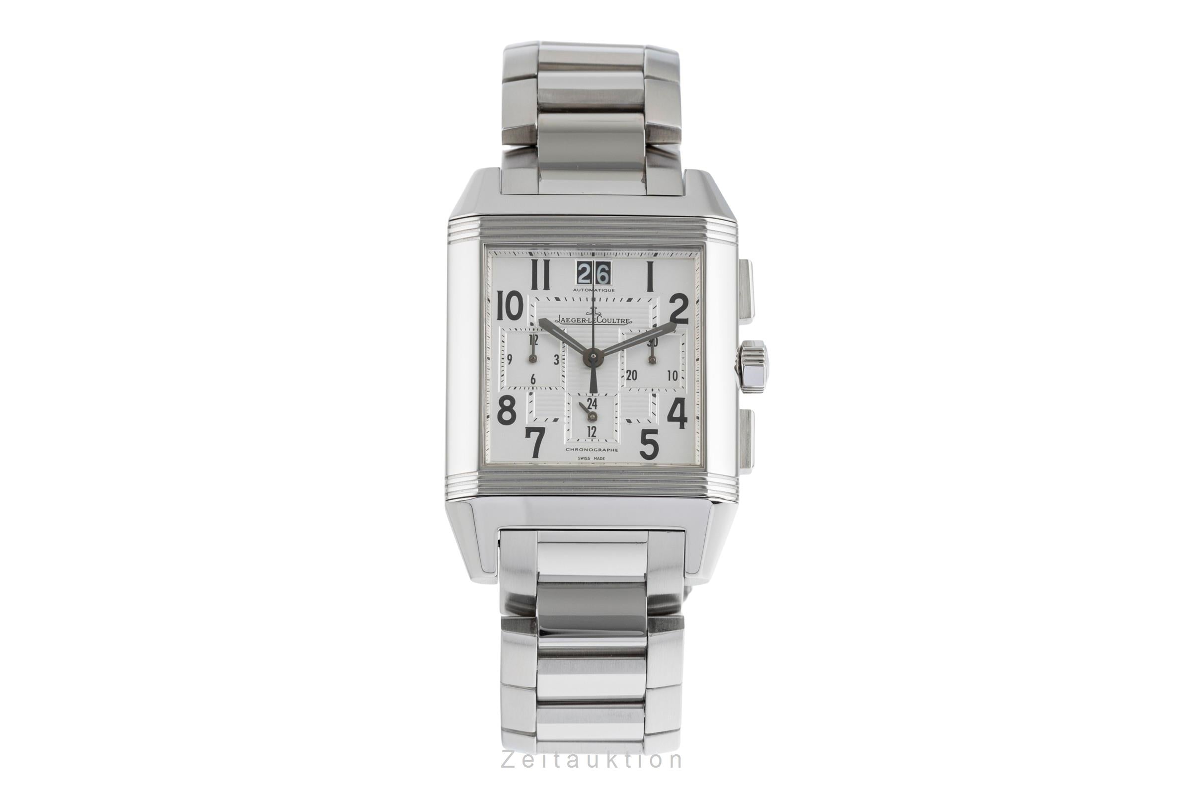 Jaeger LeCoultre Reverso cronografo acciaio automatismo orologio da uomo Q7018120  230.8.45  [2502635]