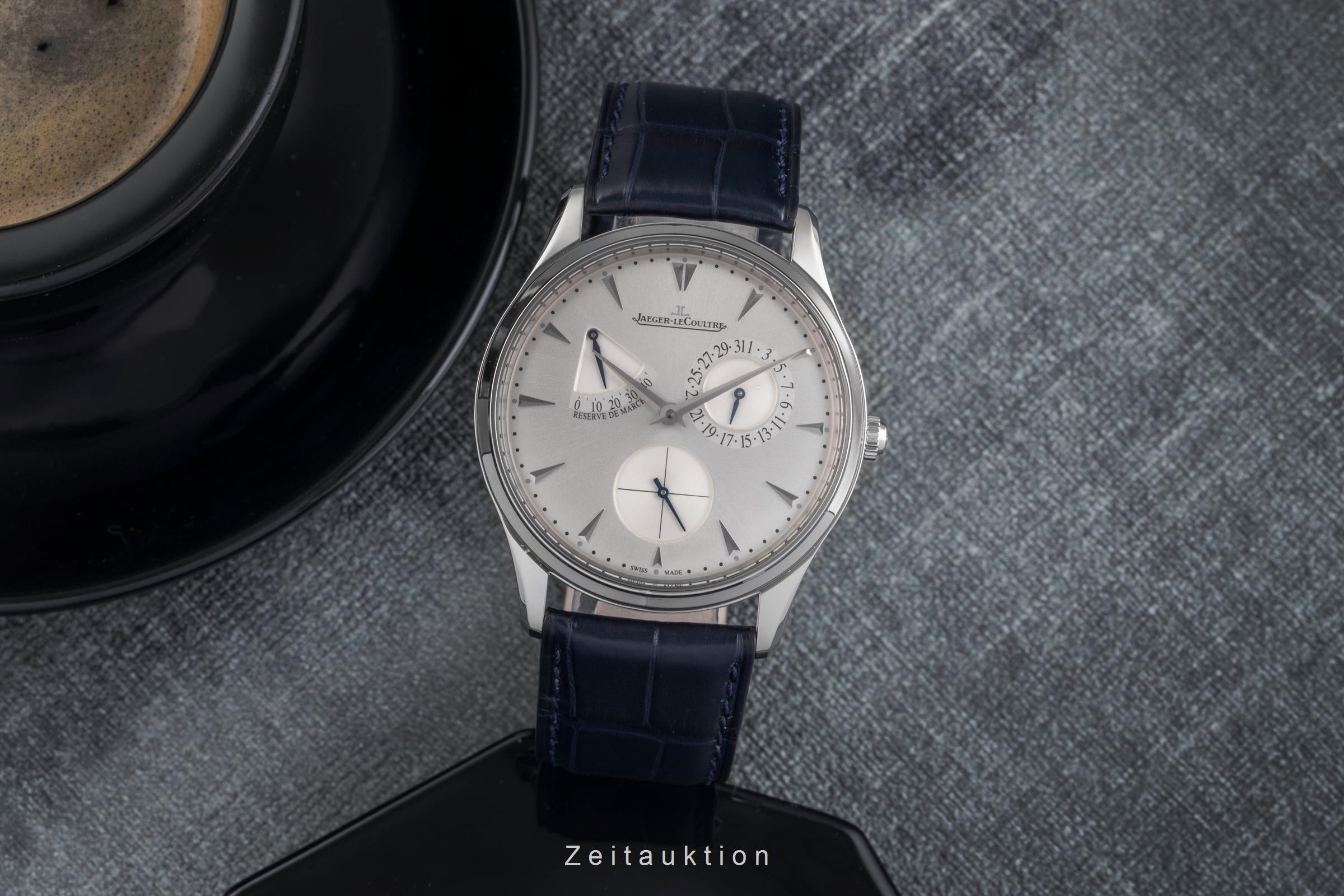 Jaeger LeCoultre Master Ultra Thin steel automatic men's watch Q1378420  176.8.38.S LP: 10800EUR  [2502636]