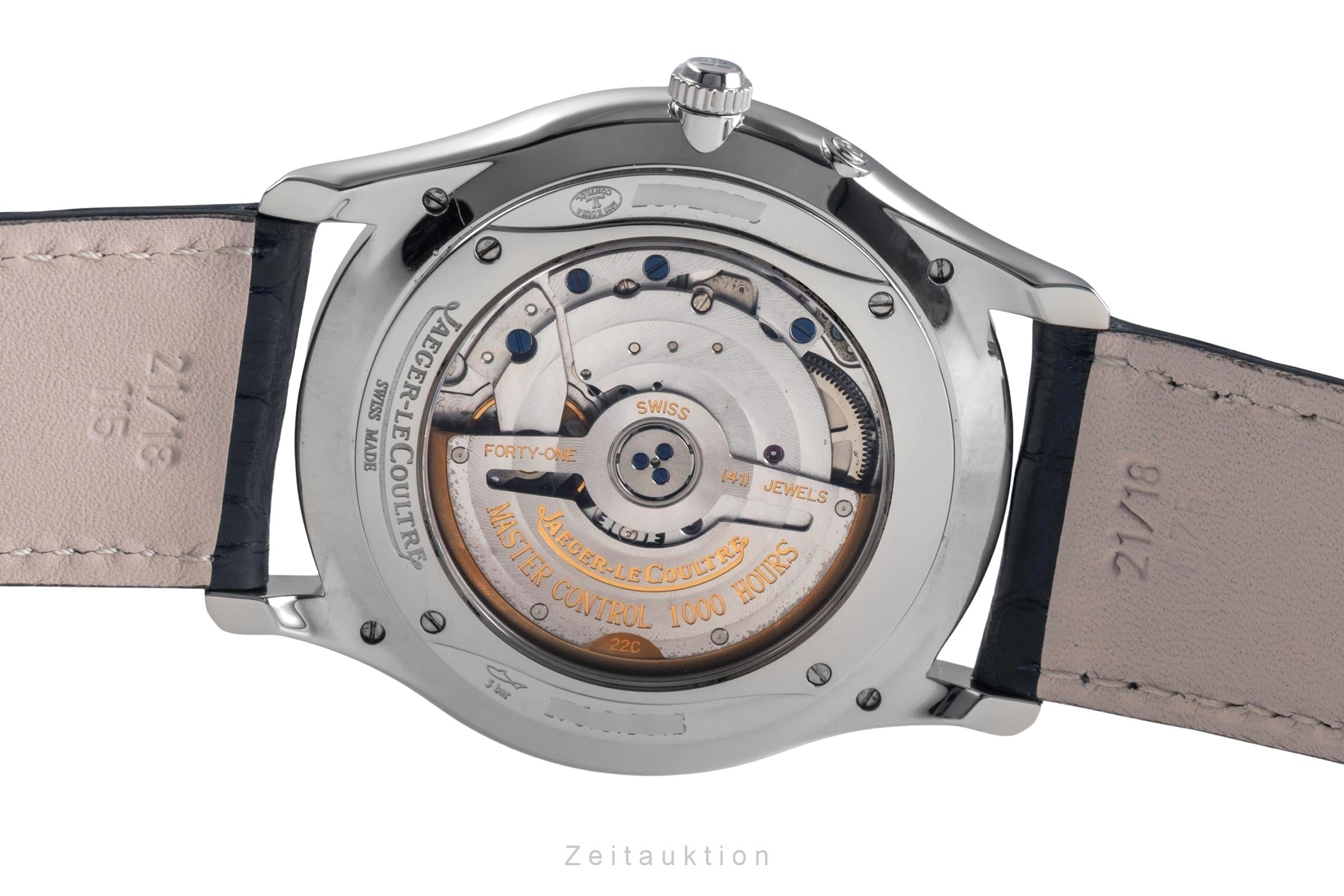 Jaeger LeCoultre Master Ultra Thin steel automatic men's watch Q1378420  176.8.38.S LP: 10800EUR  [2502636]