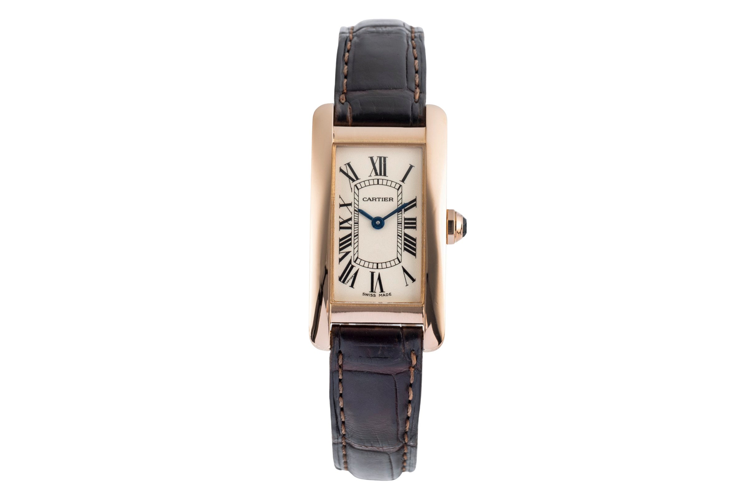 Cartier Tank Américaine 18 ct red gold quartz Kal. 157 Ref