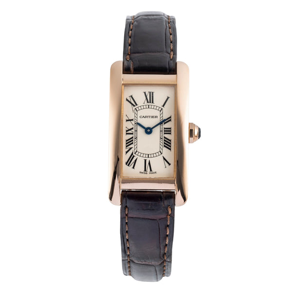 Cartier Tank Américaine or rouge 18 ct quartz montre pour femmes W2607456  [2502640]