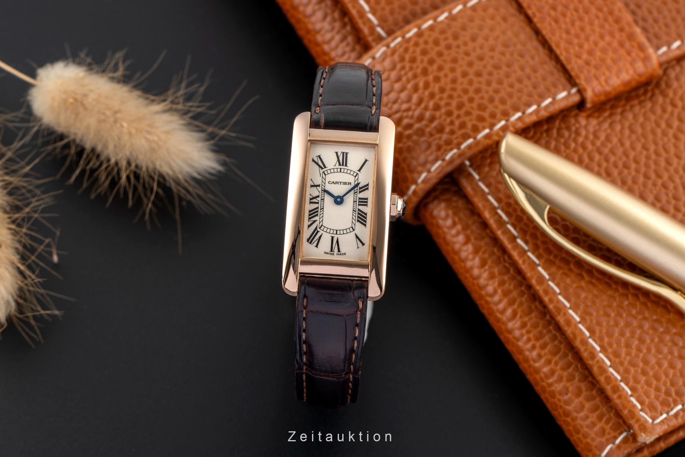 Cartier Tank Américaine or rouge 18 ct quartz montre pour femmes W2607456  [2502640]