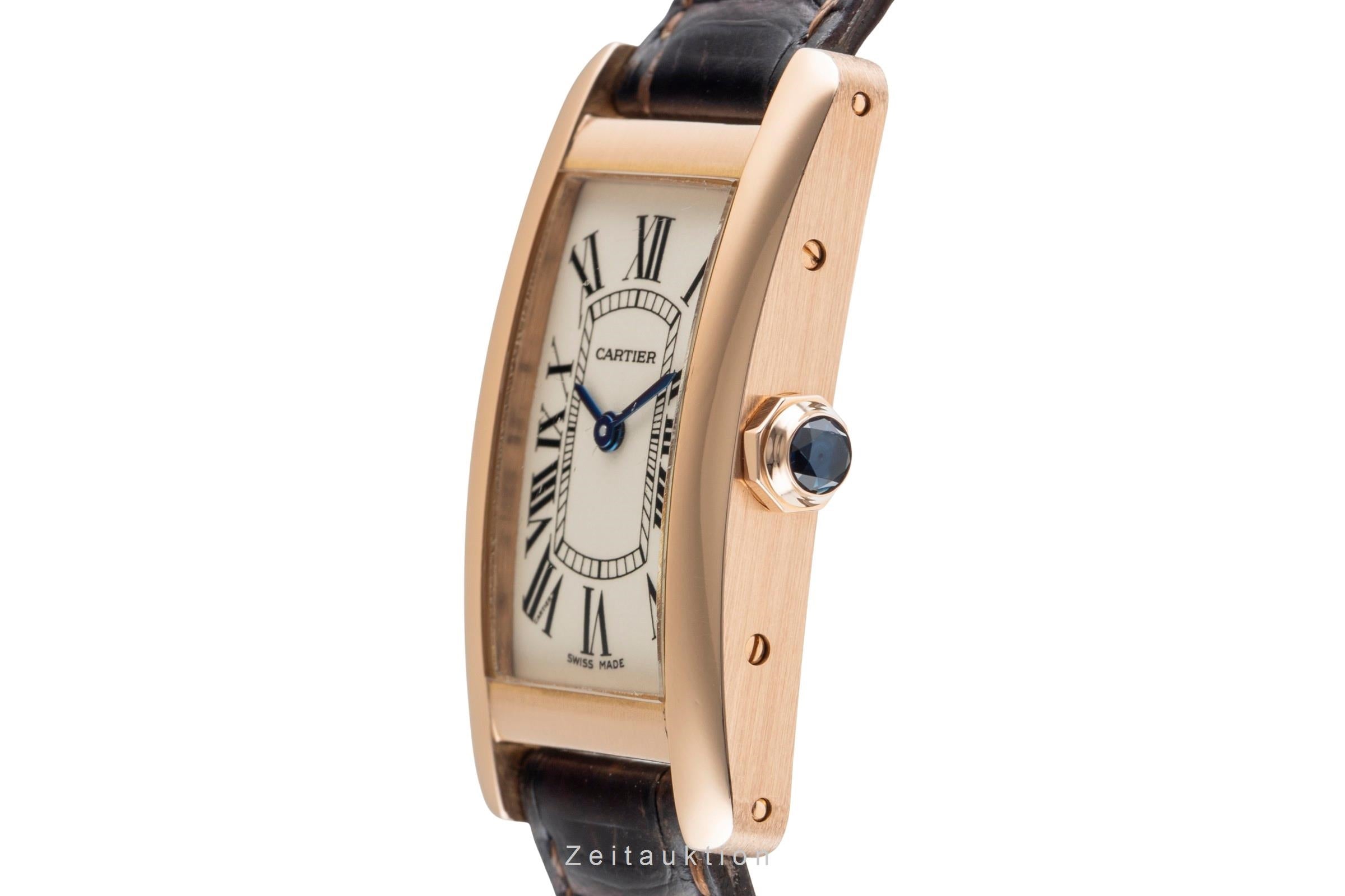 Cartier Tank Américaine or rouge 18 ct quartz montre pour femmes W2607456  [2502640]