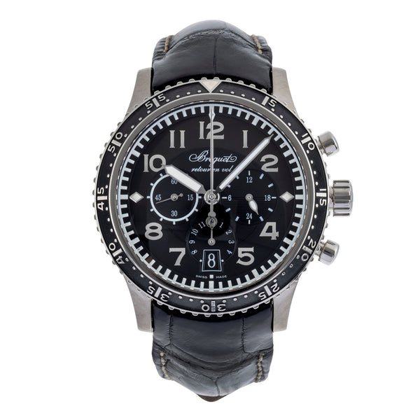 Breguet Type XXI cronógrafo titanio automático reloj para caballeros 3810 TI/H2/3ZU  [2502641]
