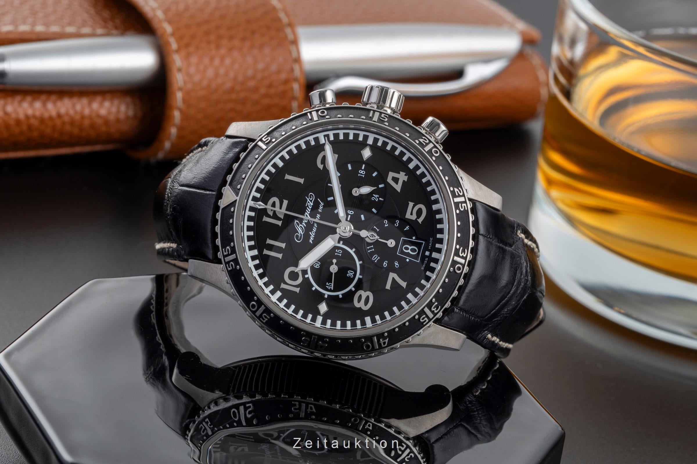 Breguet Type XXI cronógrafo titanio automático reloj para caballeros 3810 TI/H2/3ZU  [2502641]