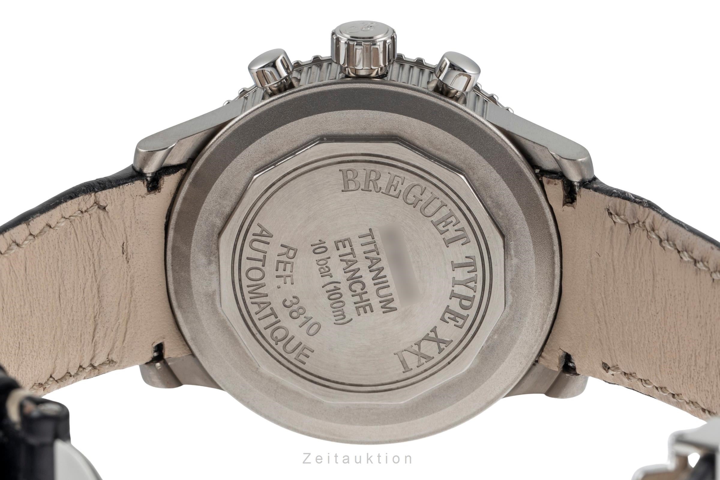 Breguet Type XXI cronógrafo titanio automático reloj para caballeros 3810 TI/H2/3ZU  [2502641]