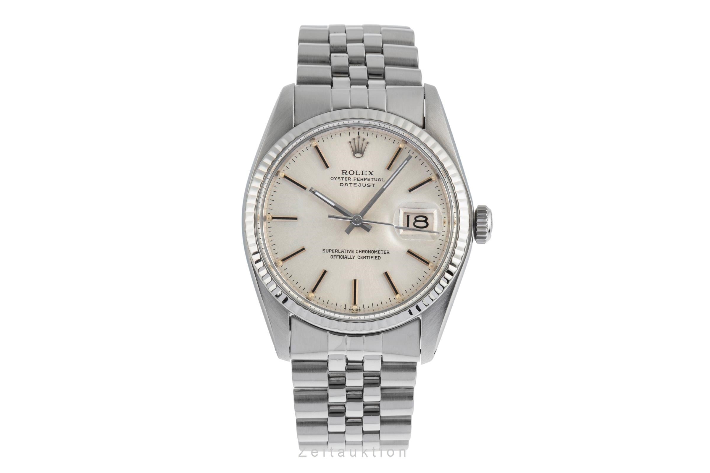 Rolex Datejust acciaio / oro bianco automatismo orologio da uomo 16014  [2502642]