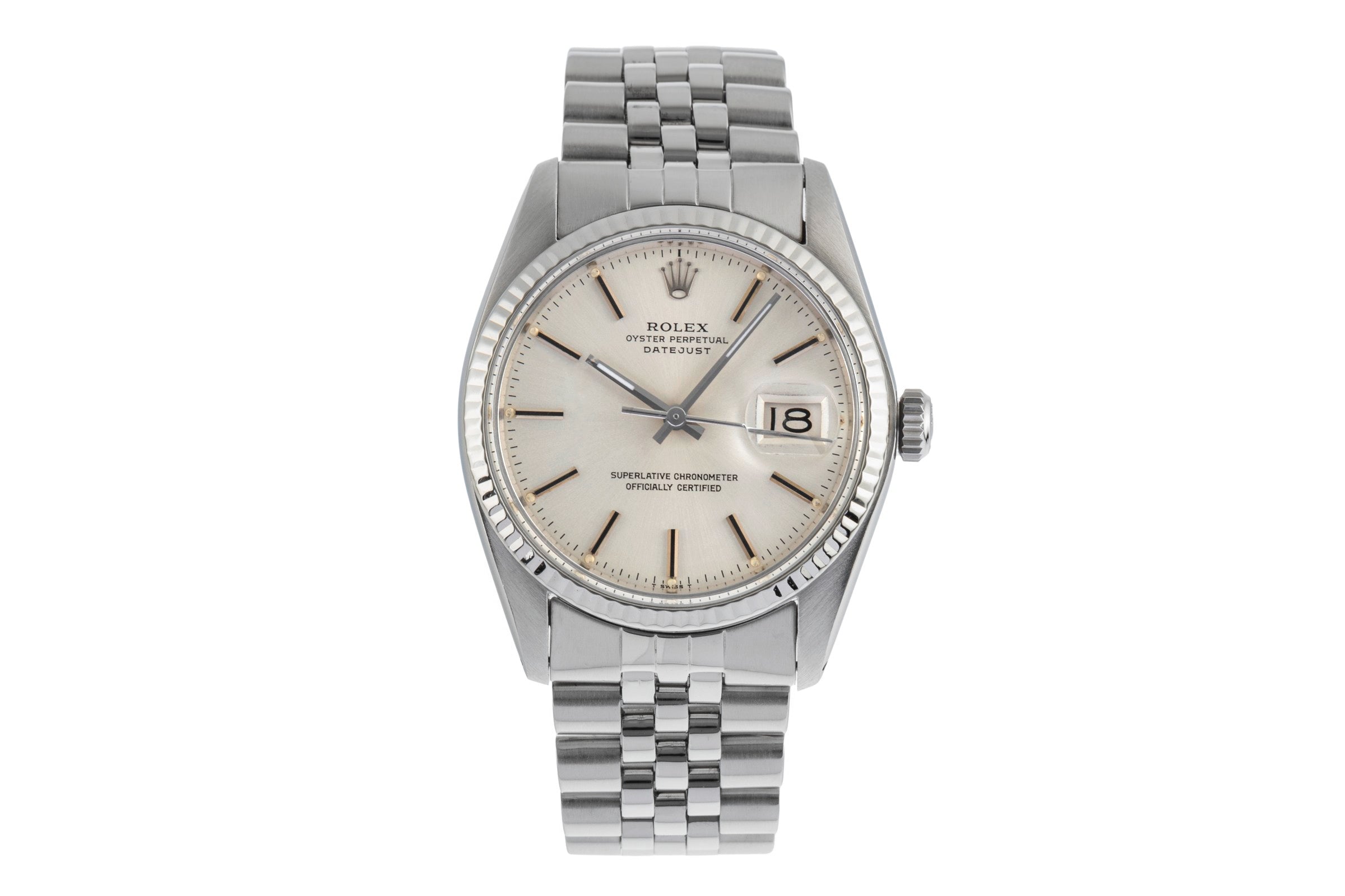 Rolex Datejust acero / oro blanco automático reloj para caballeros 16014  [2502642]