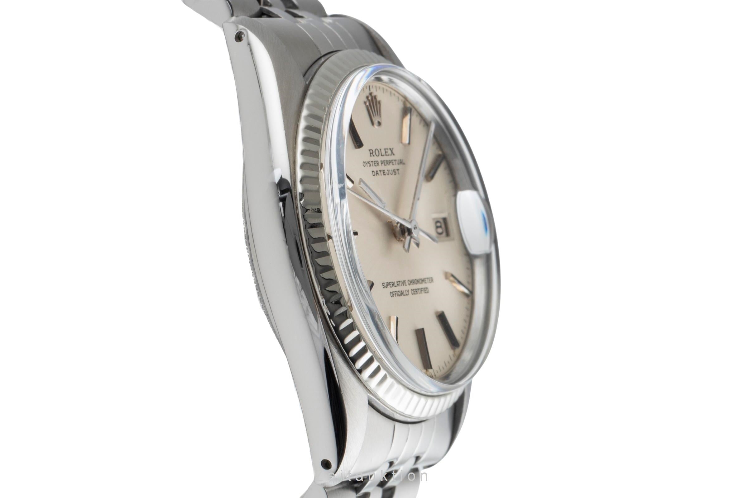 Rolex Datejust acciaio / oro bianco automatismo orologio da uomo 16014  [2502642]