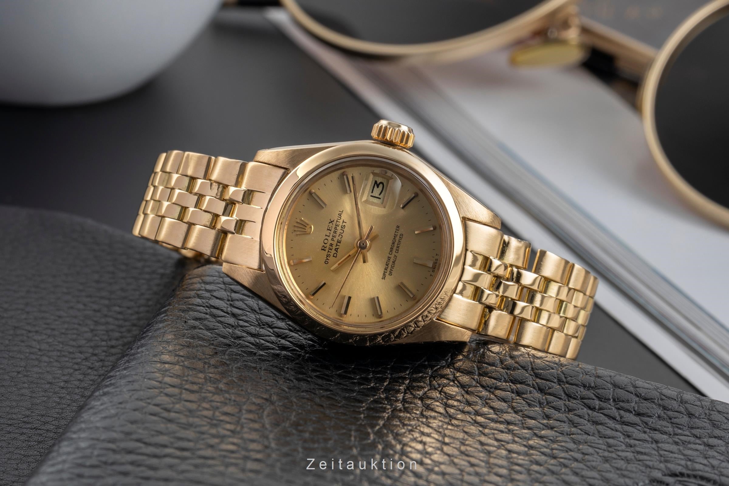 Rolex Lady Datejust or 18 ct automatique montre pour femmes 6916 Vintage  [2502644]