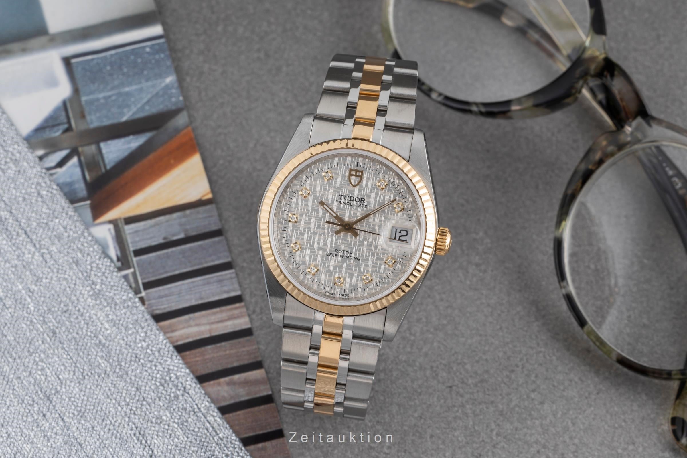 Tudor Prince Date steel / gold automatic men's watch 74033  [2502645]