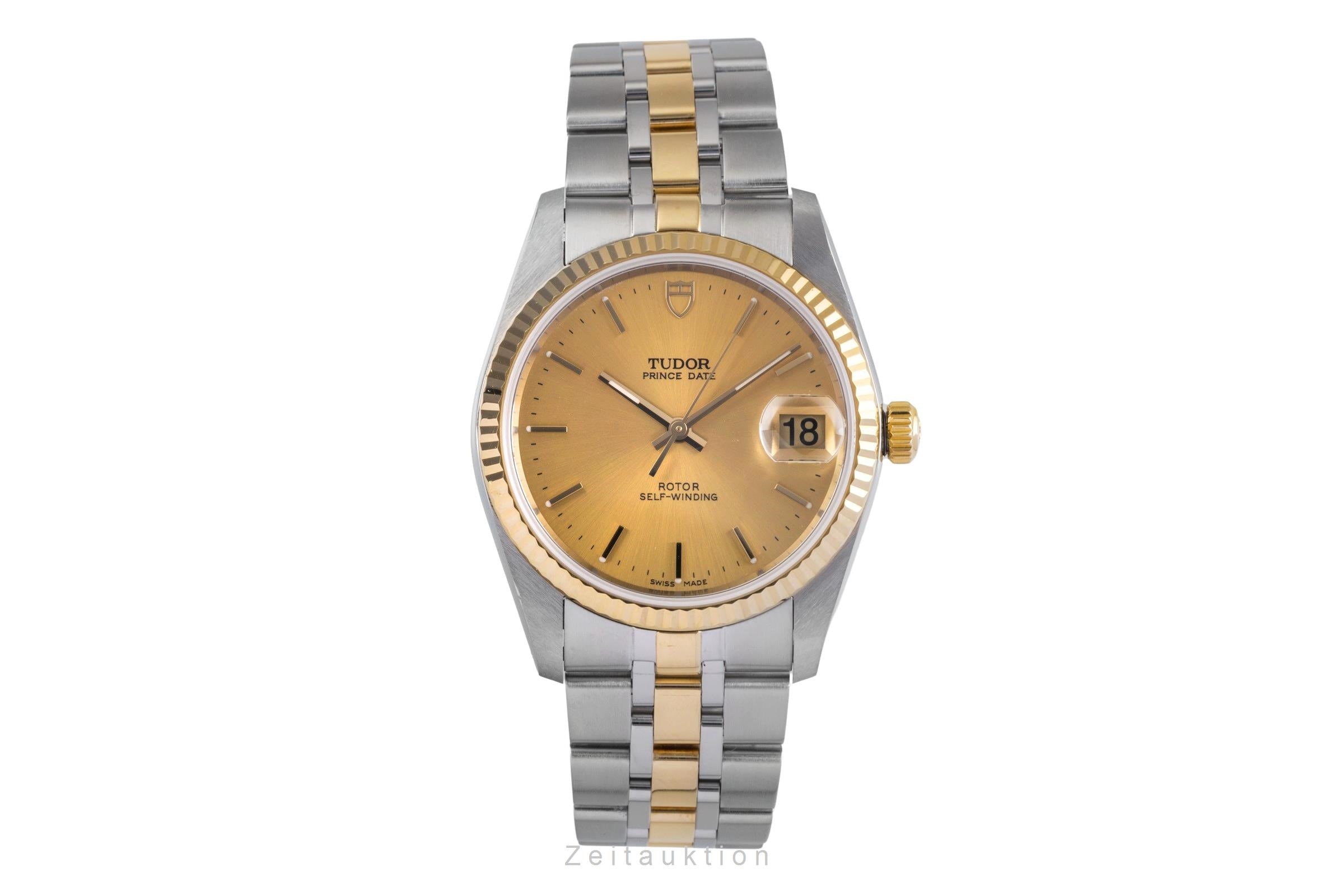 Tudor Prince Date acier / or  automatique montre pour hommes 74033  [2502646]
