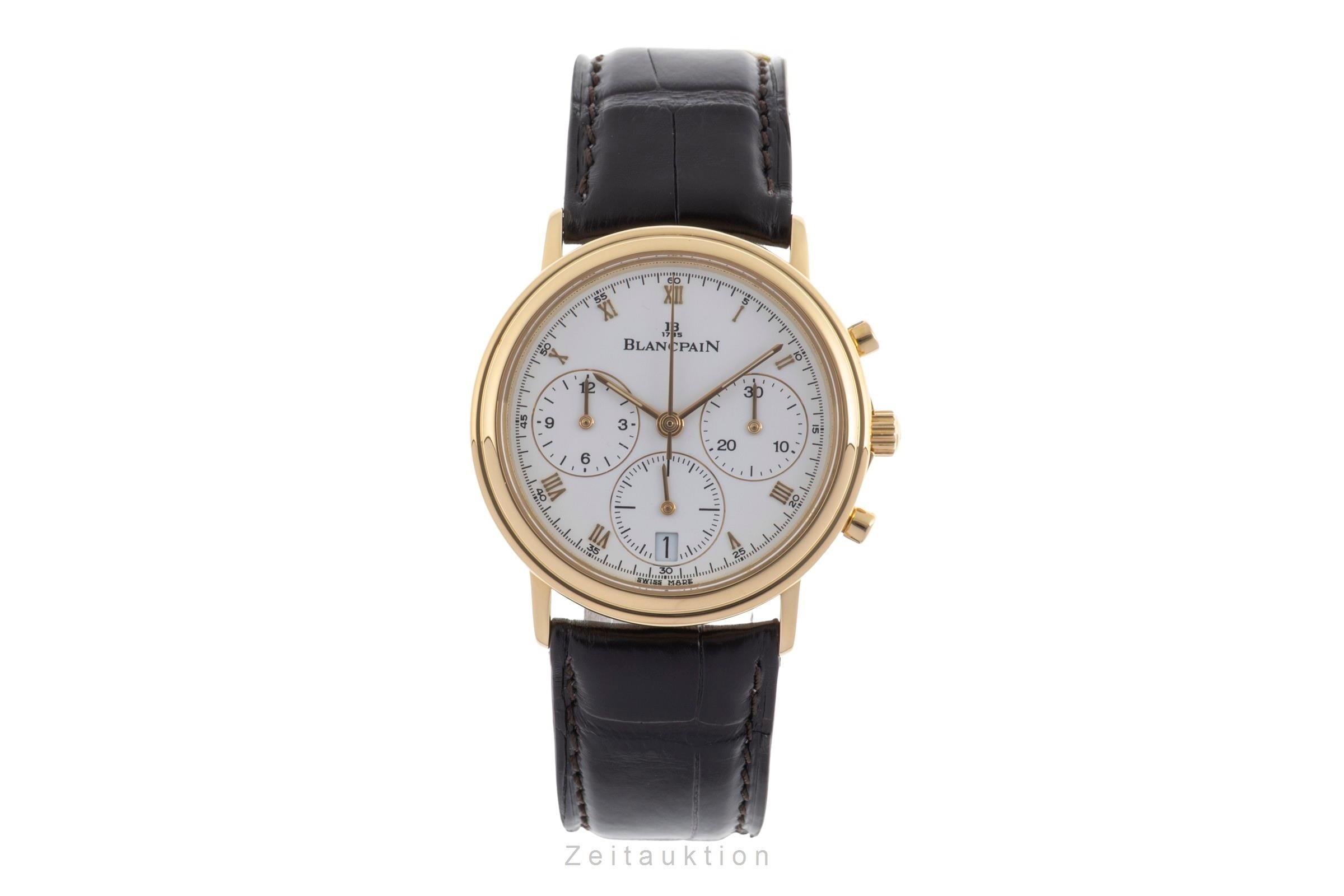 Blancpain Villeret Chronograph 18k Gold Automatik 1185 Ref