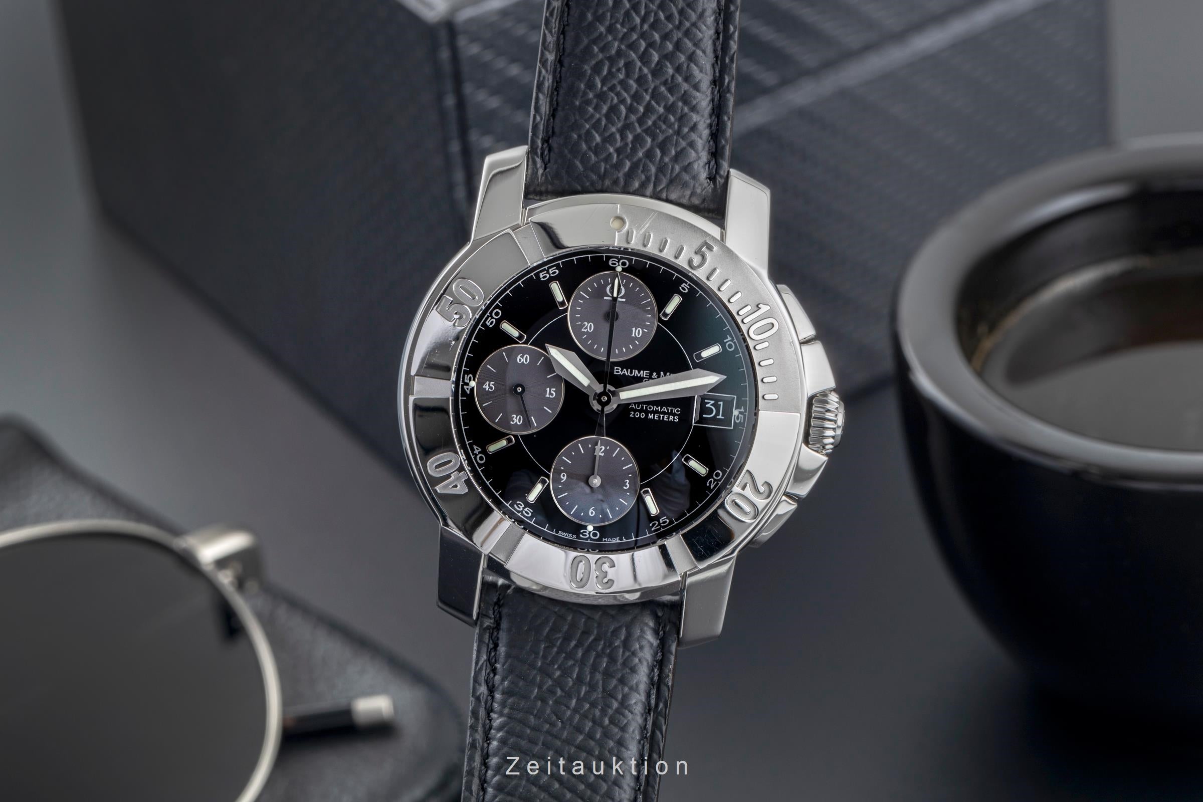 Baume Mercier Capeland chronograph steel automatic BM13750