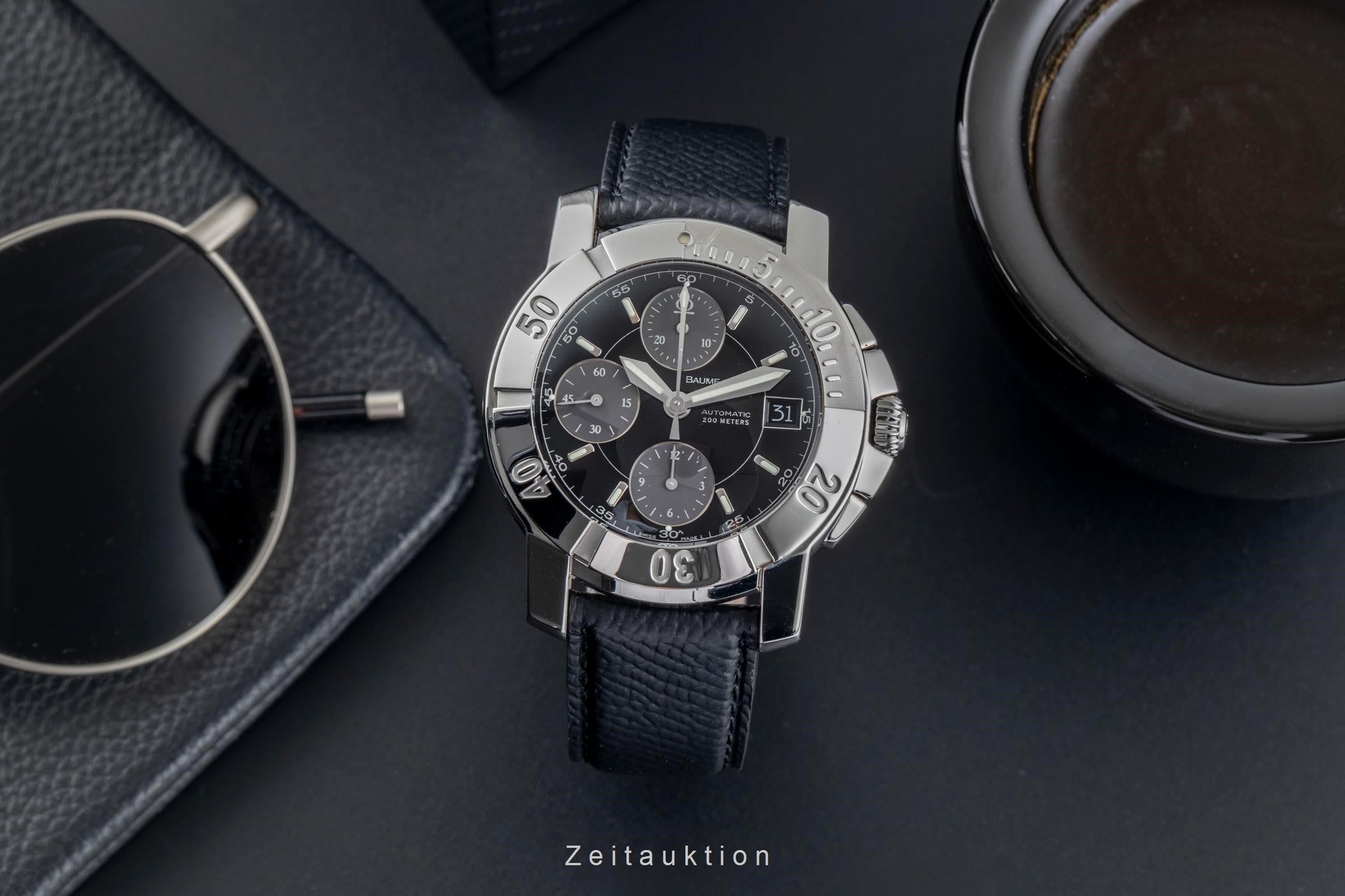 Baume & Mercier Capeland chronograph steel automatic Kal. BM13750