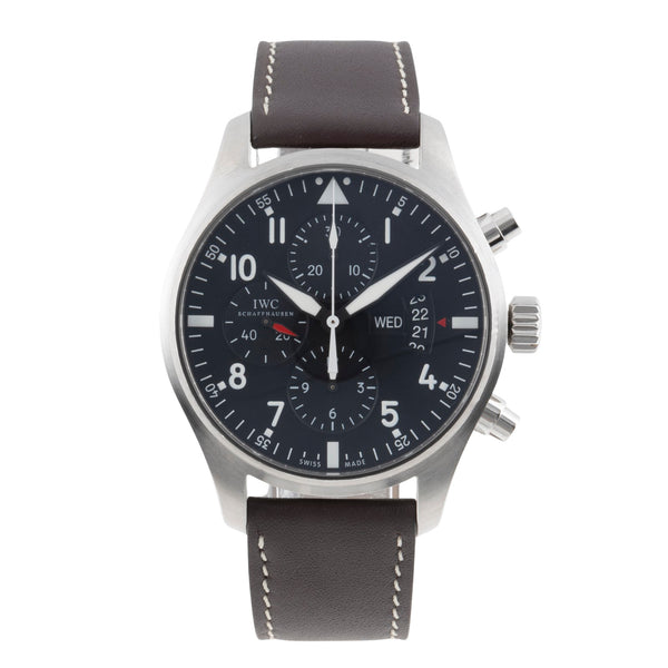 IWC Fliegerchronograph chronographe acier automatique montre pour hommes IW377701 LP: 7300EUR  [2502657]