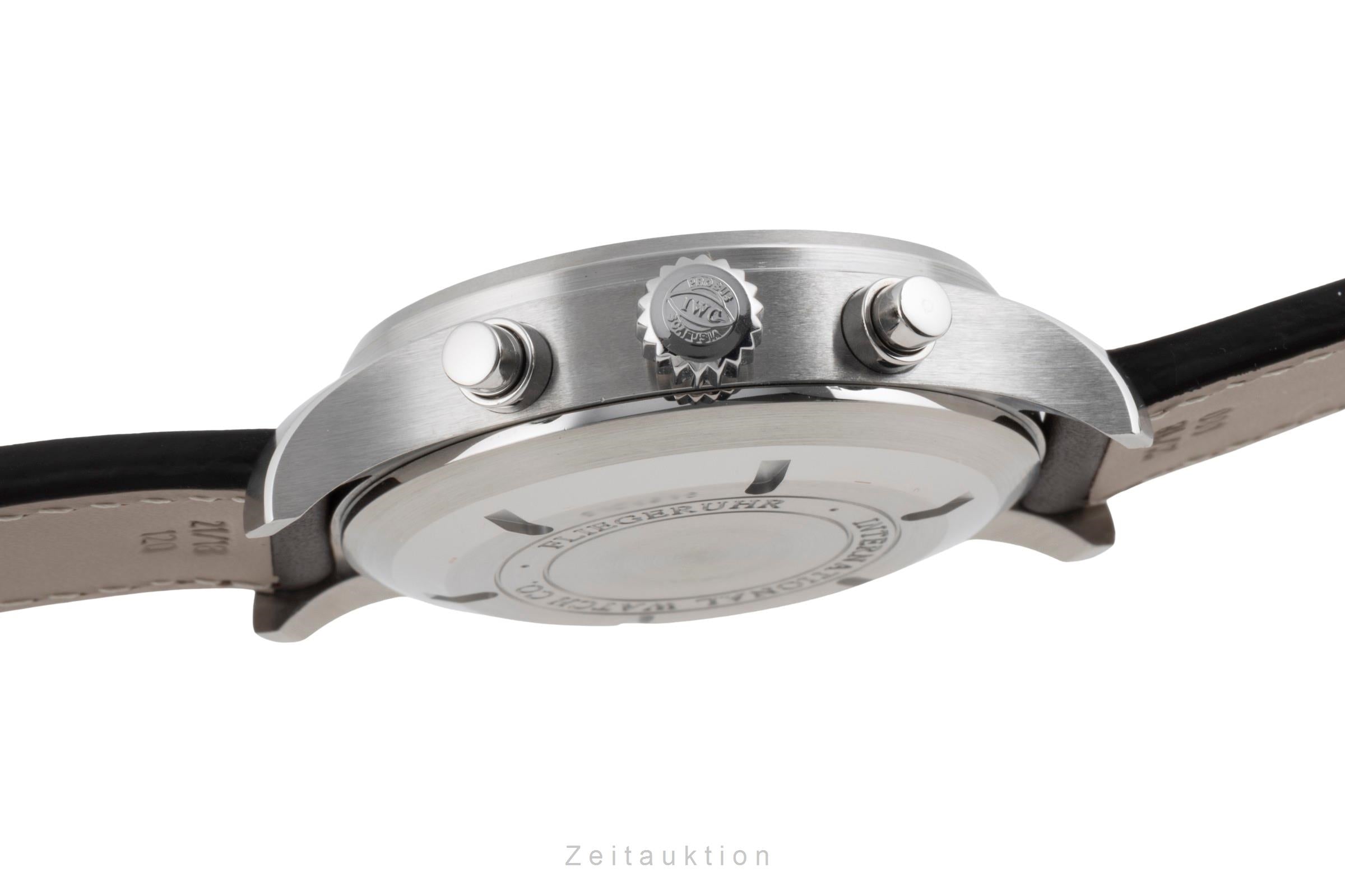 IWC Fliegerchronograph chronographe acier automatique montre pour hommes IW377701 LP: 7300EUR  [2502657]