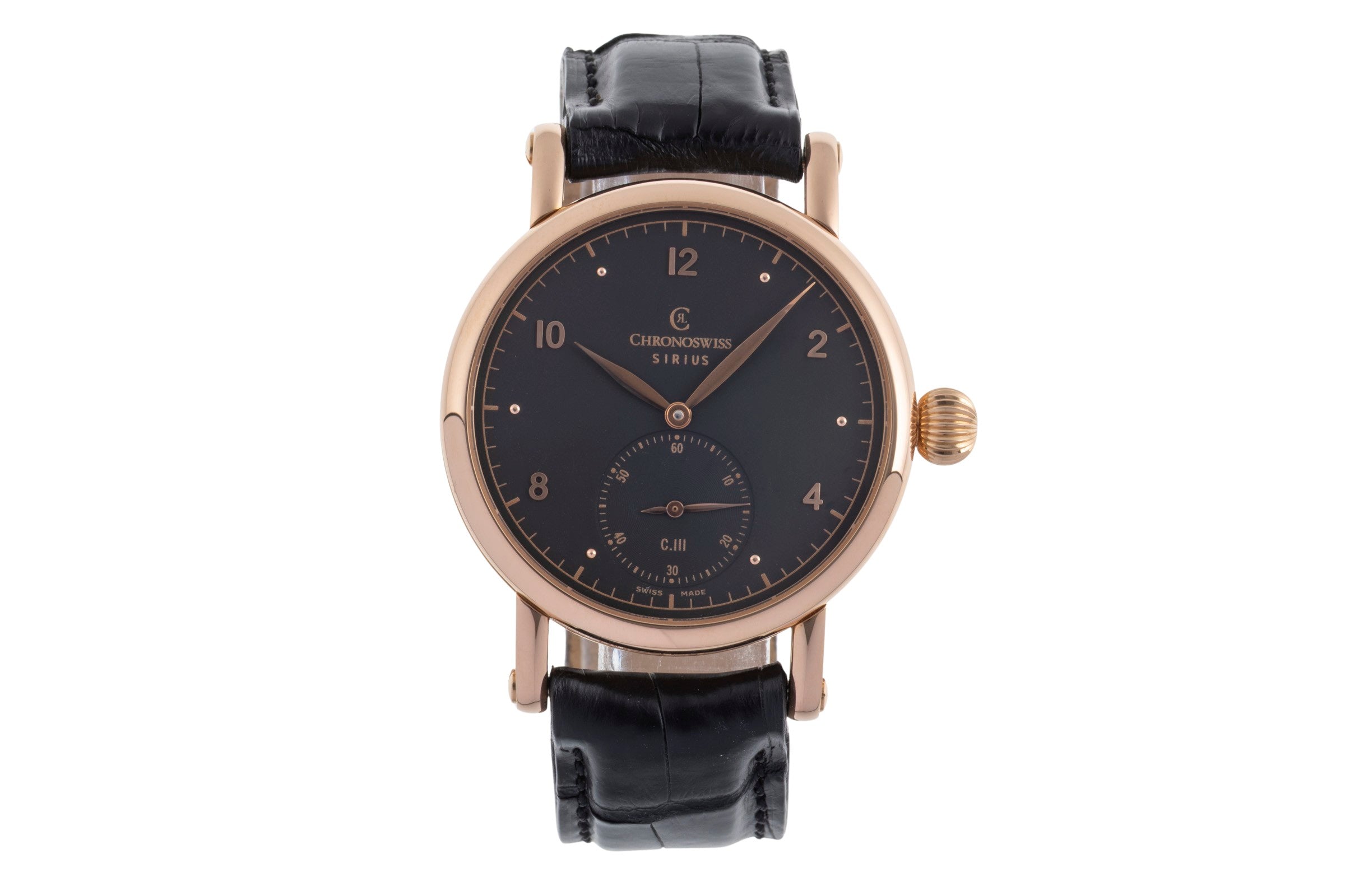 Chronoswiss Sirius 18K (0,750) Roségold Handaufzug Herren Ref. CH1021R B&P [2502658]