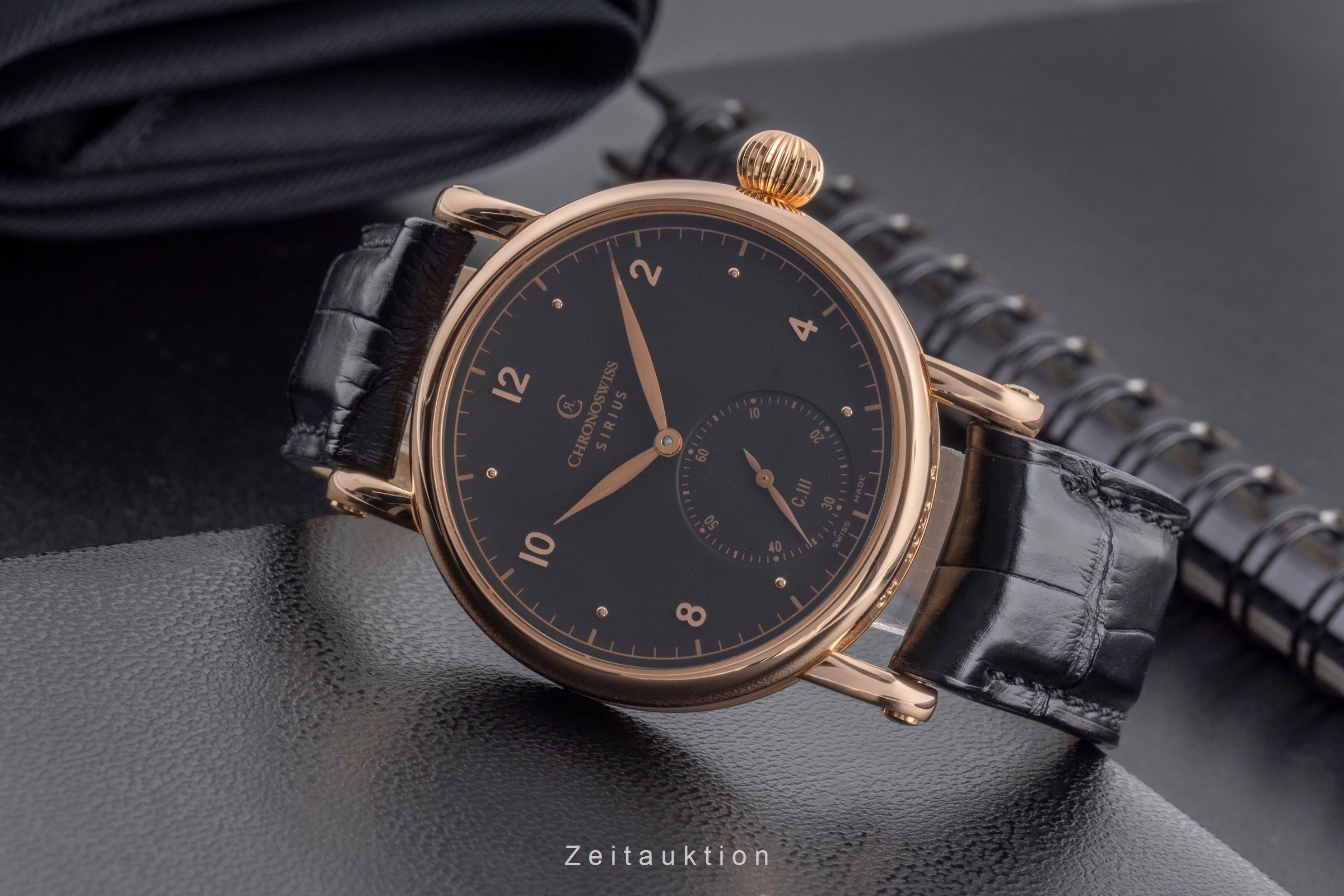 Chronoswiss Sirius 18 ct red gold manual winding Kal. C. 111 Ref