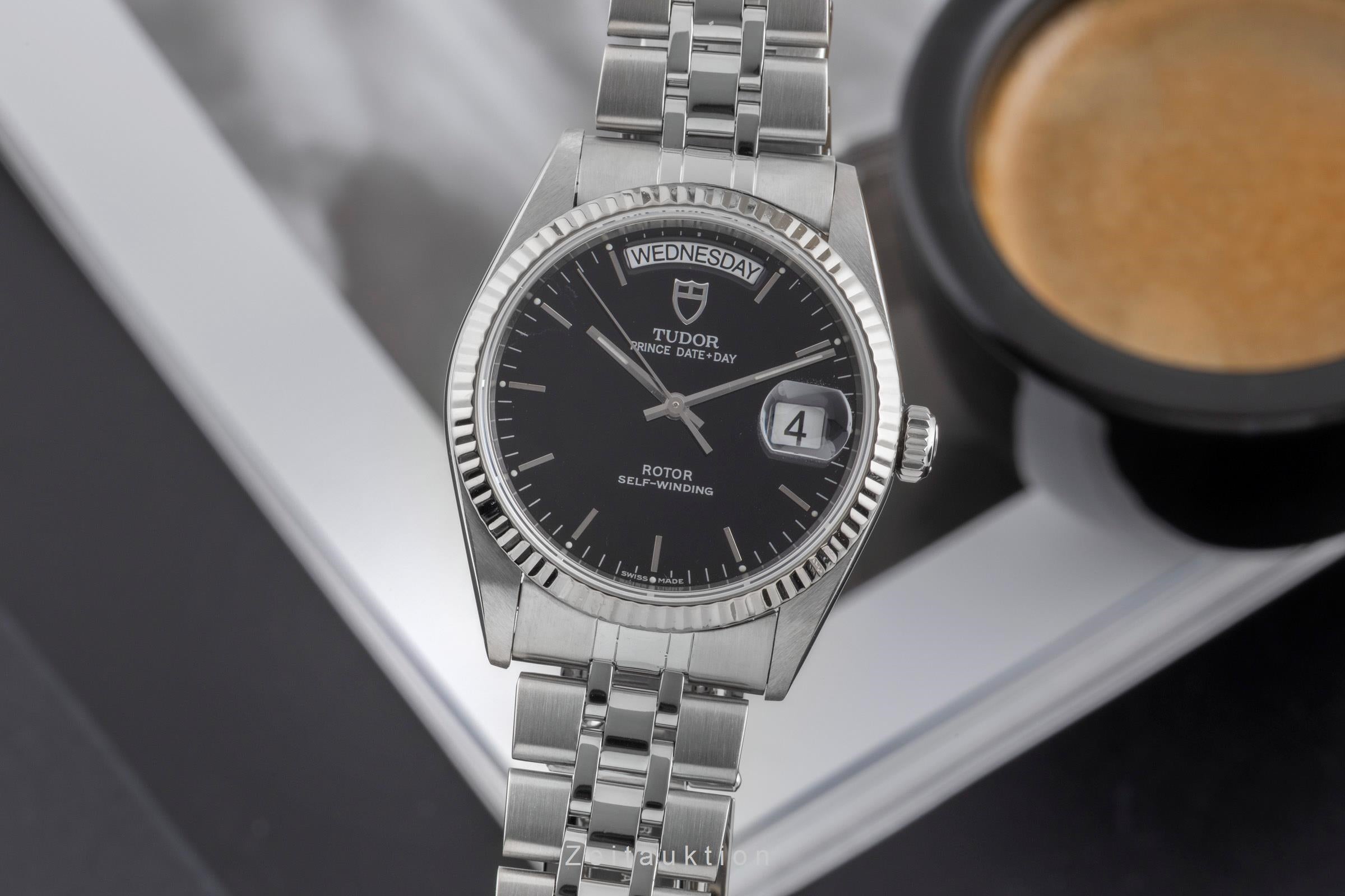 Tudor Prince Date Day Automatik Edelstahl / Weissgold-Lünette Ref. 76214  [2502661]