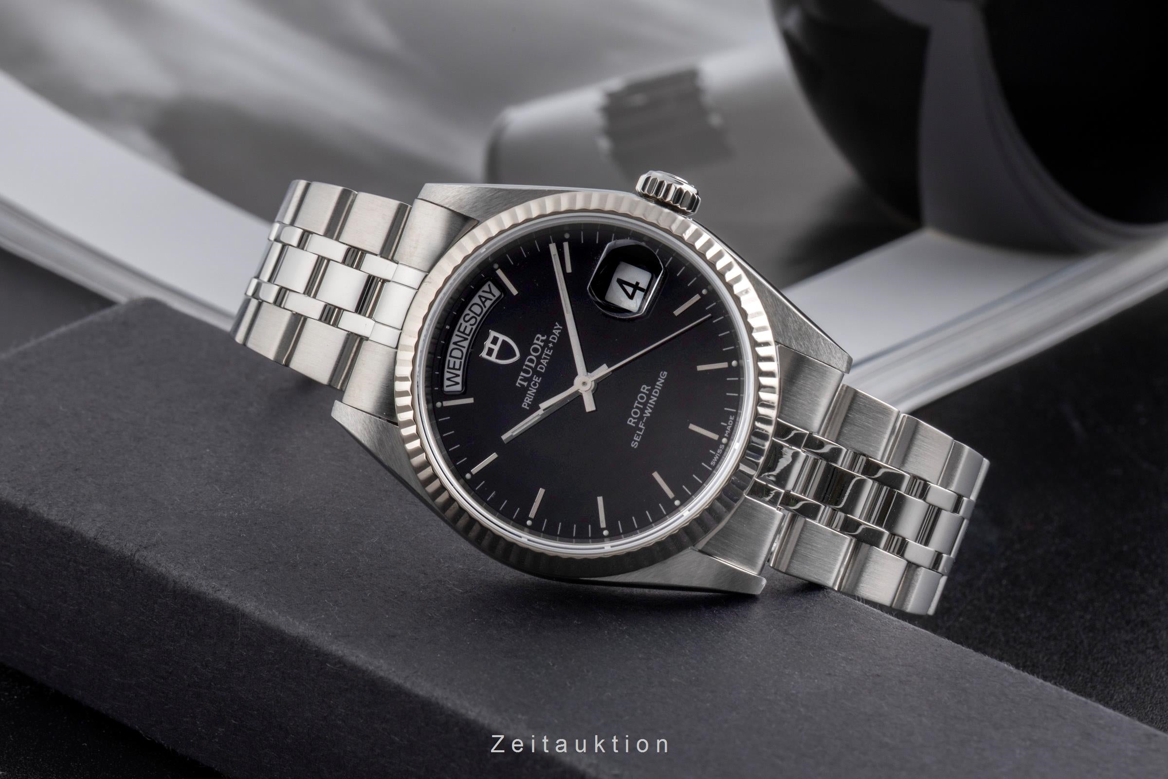 Tudor Prince Date Day Automatik Edelstahl / Weissgold-Lünette Ref. 76214  [2502661]