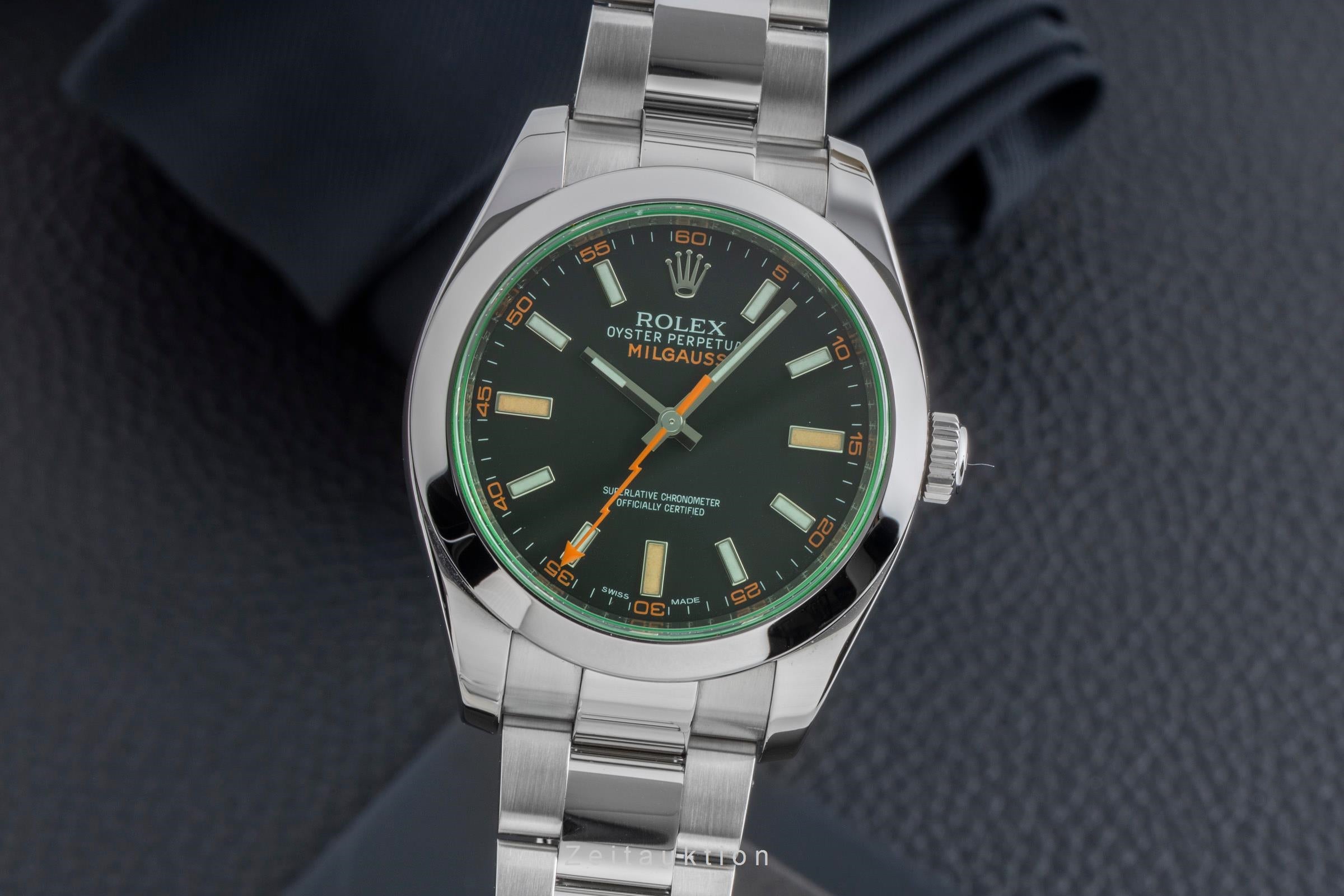 Rolex Milgauss steel automatic men's watch 116400GV  [2502671]