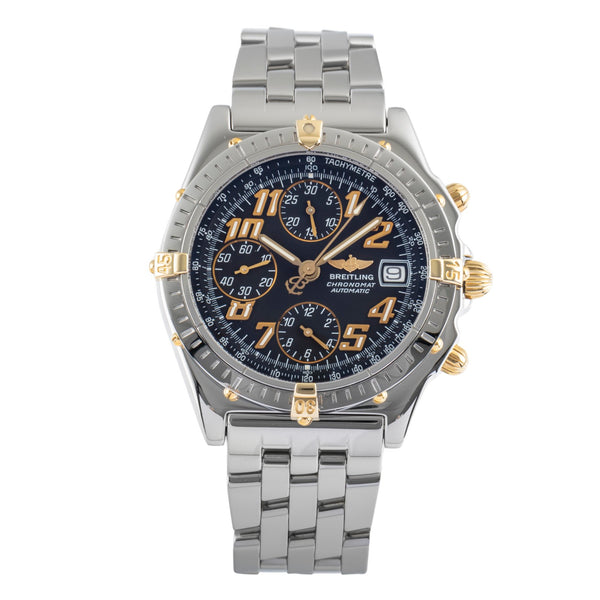Breitling Chronomat Chronograph Stahl / Gold Automatik Herren Ref. B13050.1 B&P [2502672]