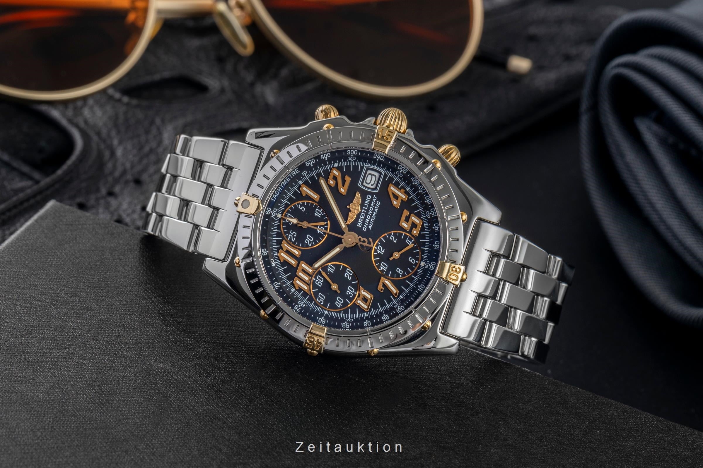 Breitling Chronomat Chronograph Stahl / Gold Automatik Herren Ref. B13050.1 B&P [2502672]