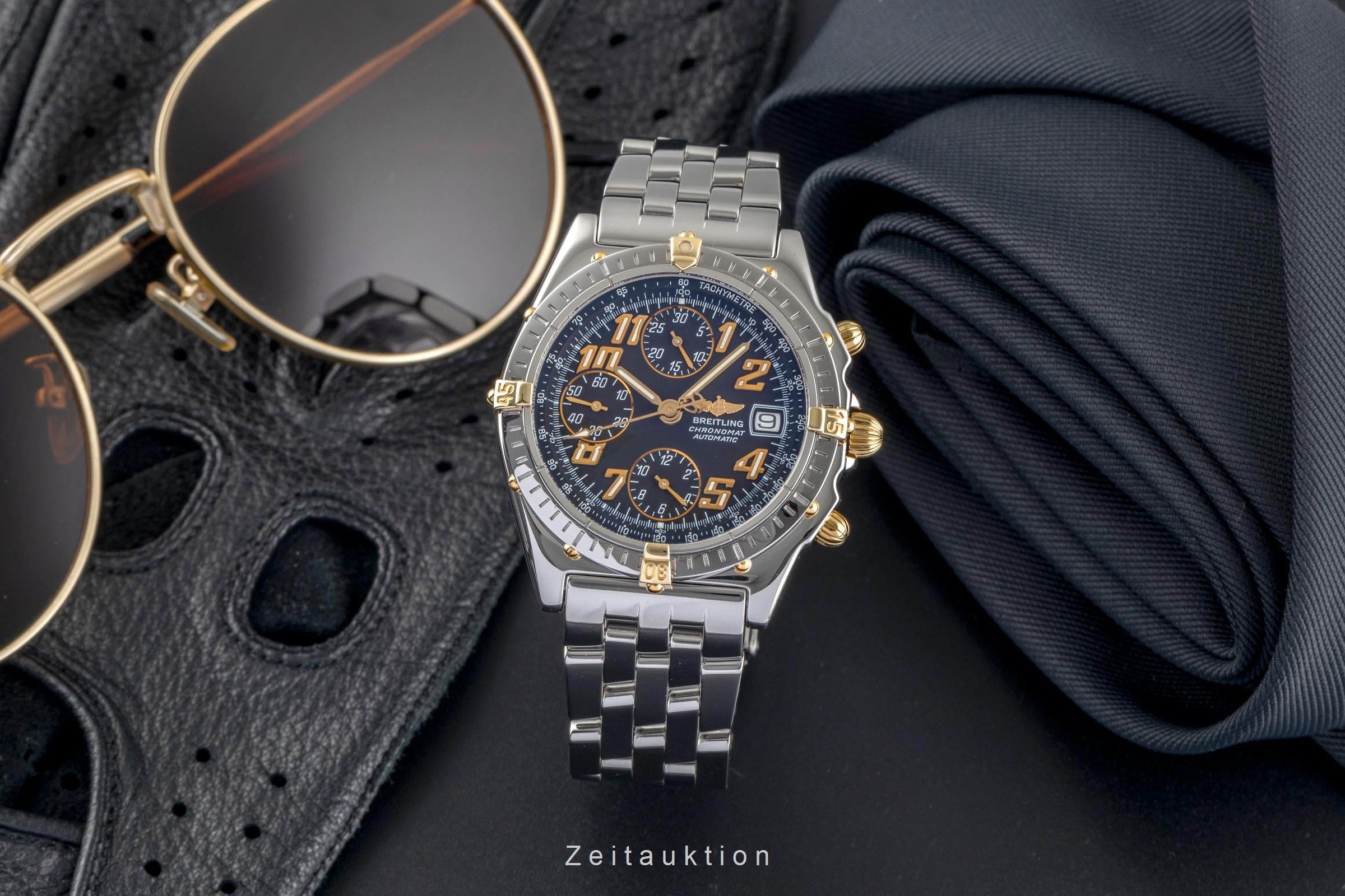 Breitling Chronomat Chronograph Stahl / Gold Automatik Herren Ref. B13050.1 B&P [2502672]