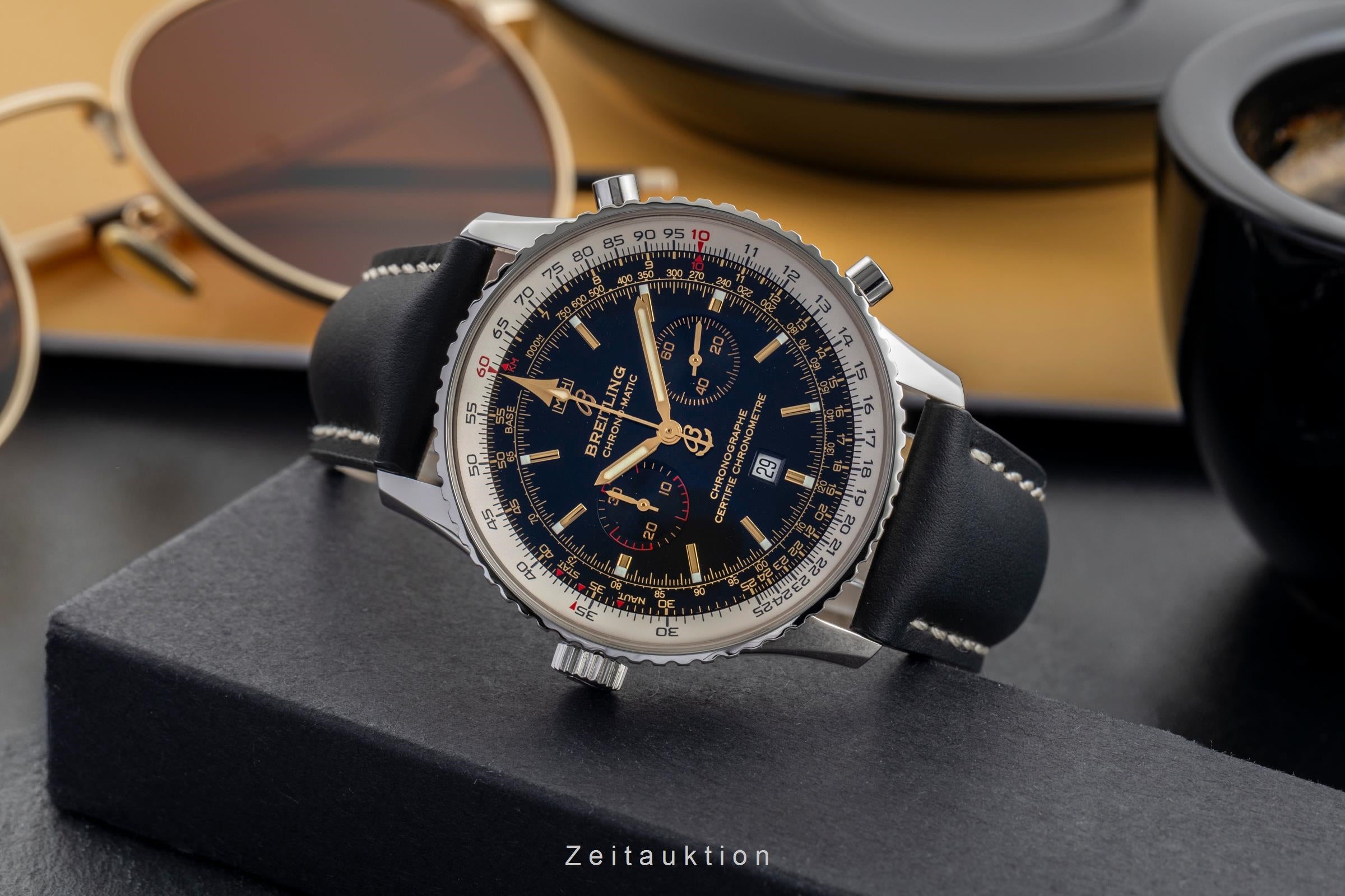 Breitling Chrono-Matic chronographe acier automatique montre pour hommes A41350 Limited  [2502675]