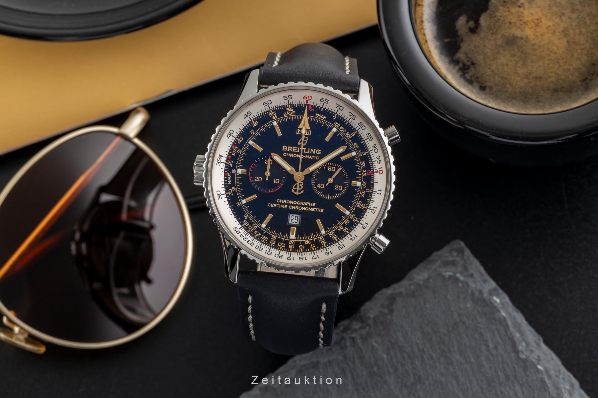 Breitling Chrono-Matic chronographe acier automatique montre pour hommes A41350 Limited  [2502675]