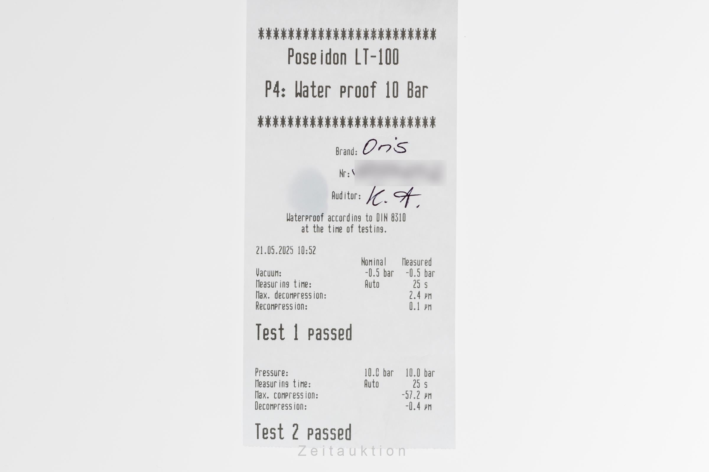 Oris Aquis Date Stahl Automatik Herren Ref. 01 400 7769 4135 Box & Papiere 2025 [2502680]