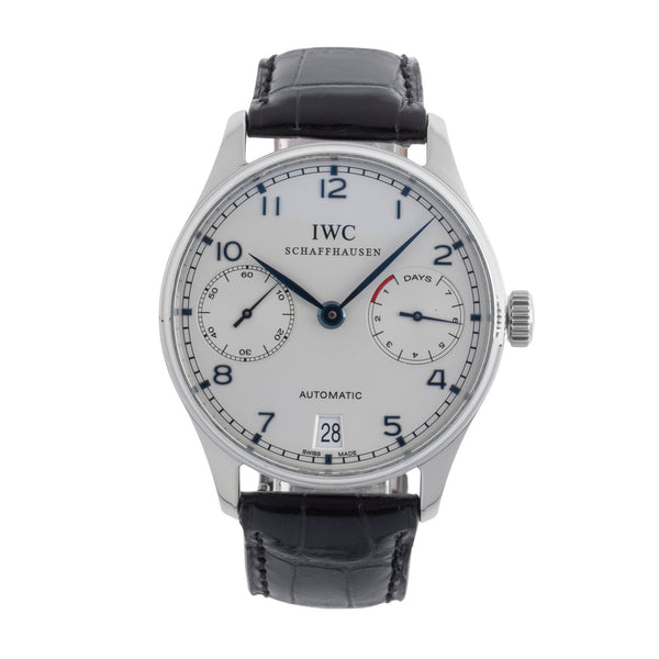 IWC Portugieser acciaio automatismo orologio da uomo IW500107 LP: 14000EUR  [2502689]