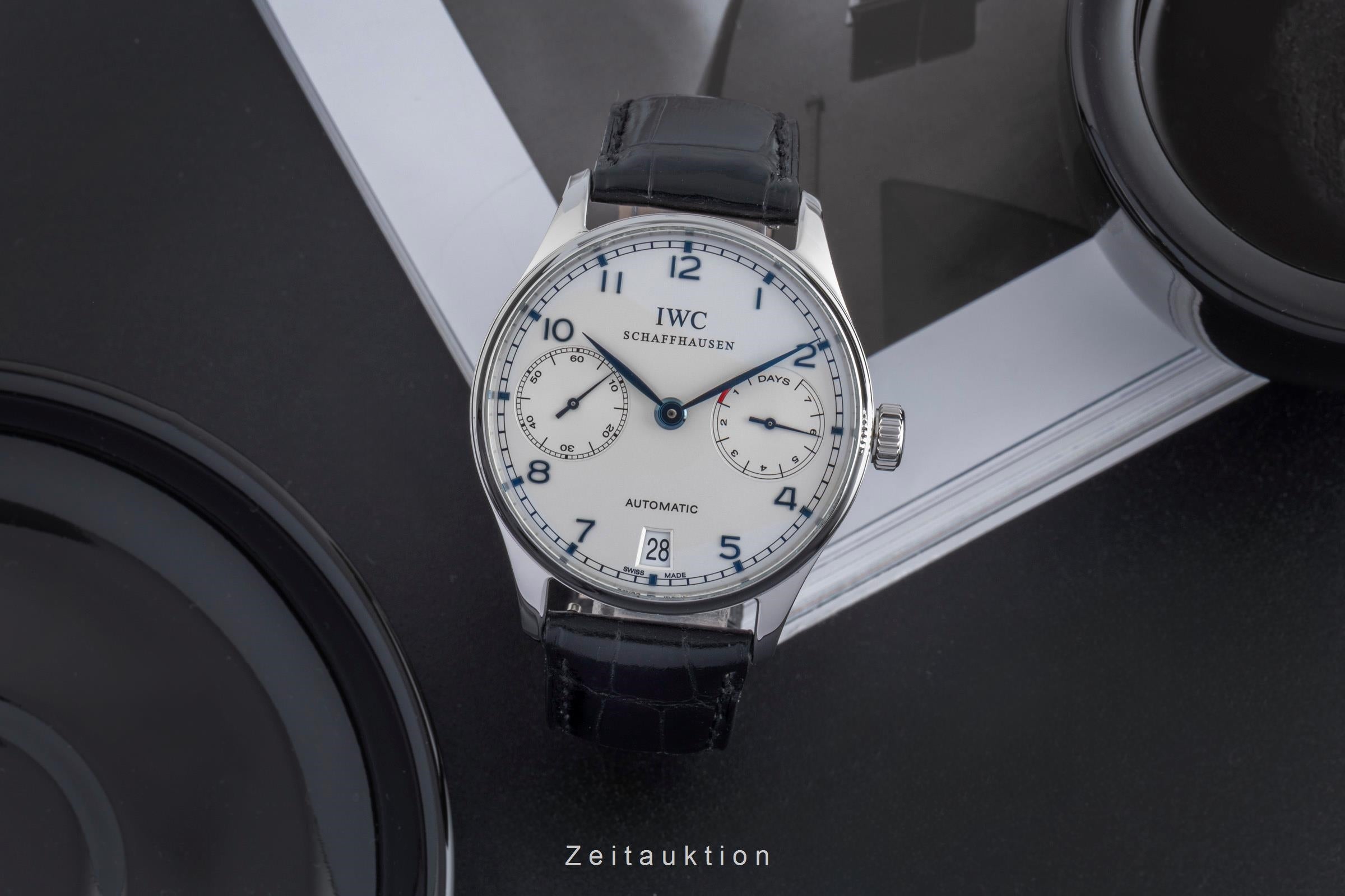 IWC Portugieser acciaio automatismo orologio da uomo IW500107 LP: 14000EUR  [2502689]
