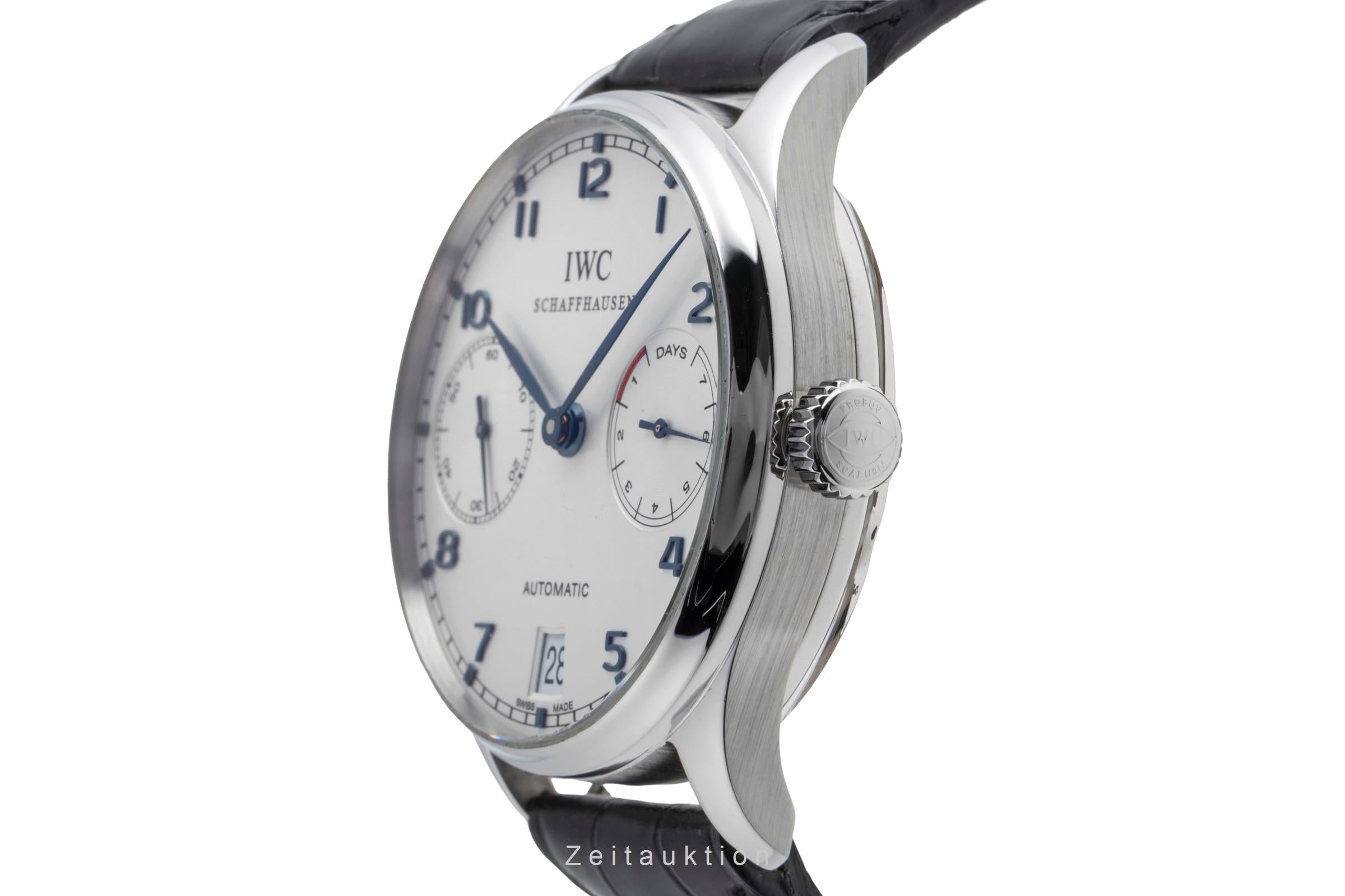IWC Portugieser acciaio automatismo orologio da uomo IW500107 LP: 14000EUR  [2502689]