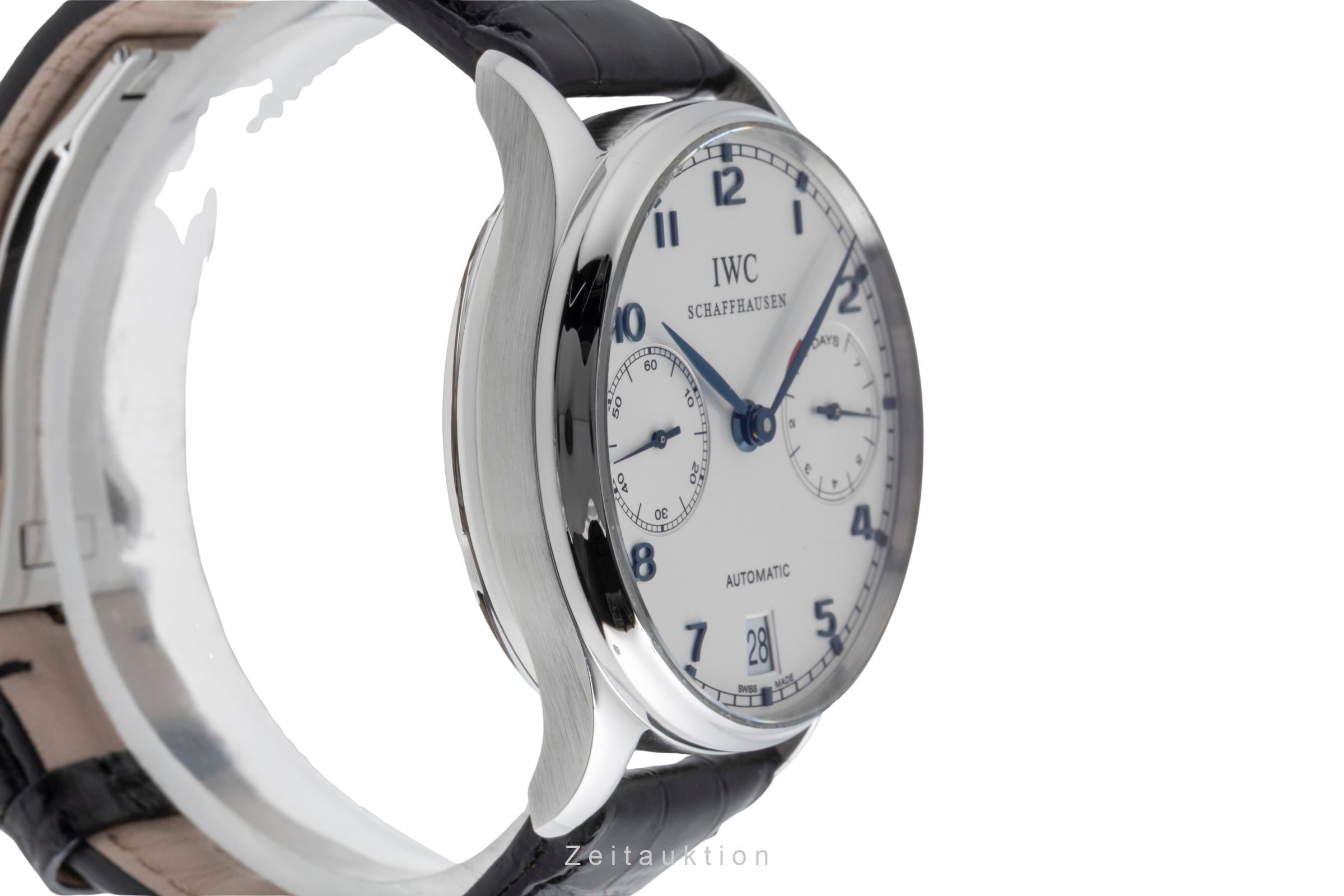IWC Portugieser acciaio automatismo orologio da uomo IW500107 LP: 14000EUR  [2502689]