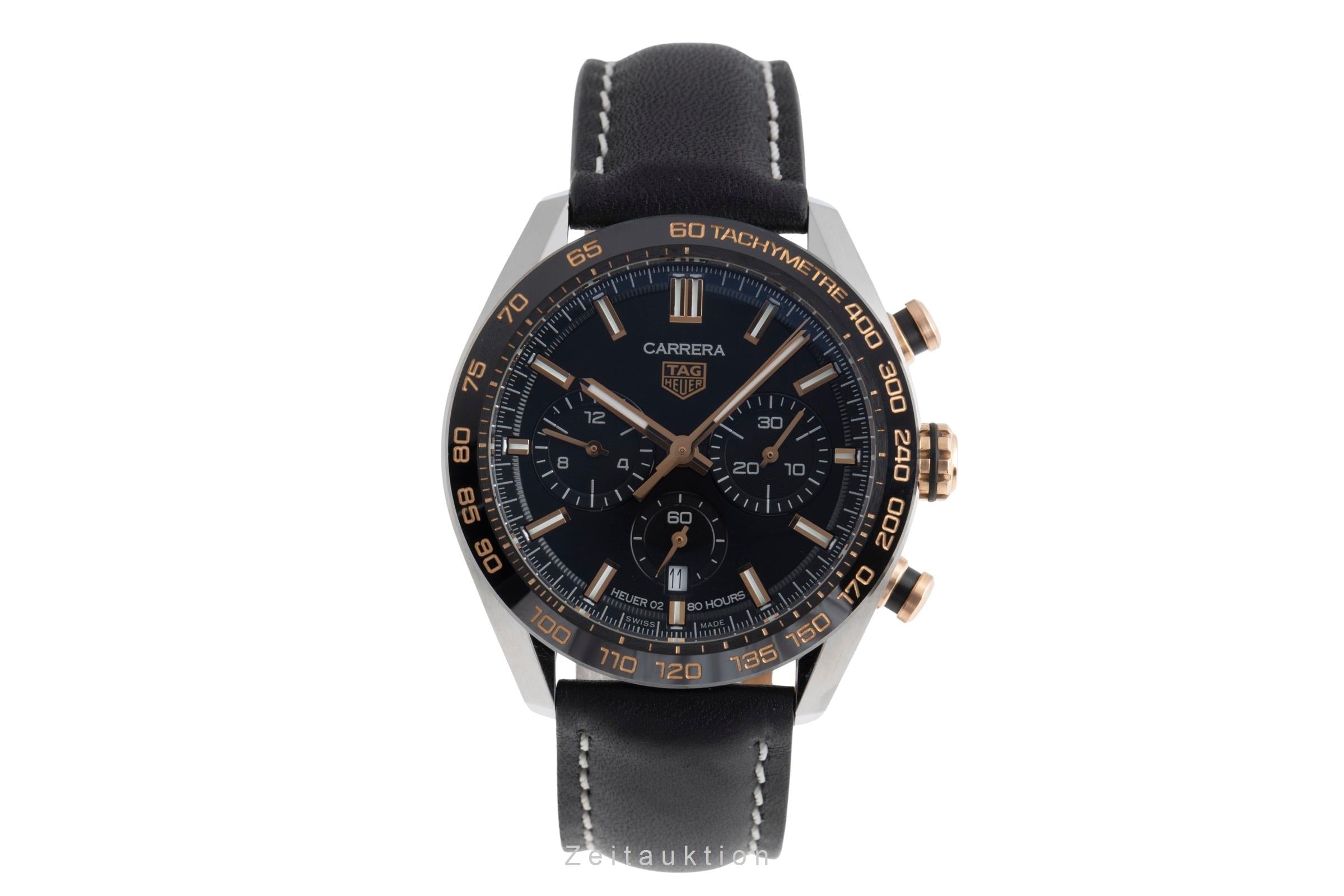 Tag Heuer Carrera chronographe acier / or  automatique montre pour hommes CBN2A5A.FC6481 LP: 7800EUR  [2502690]