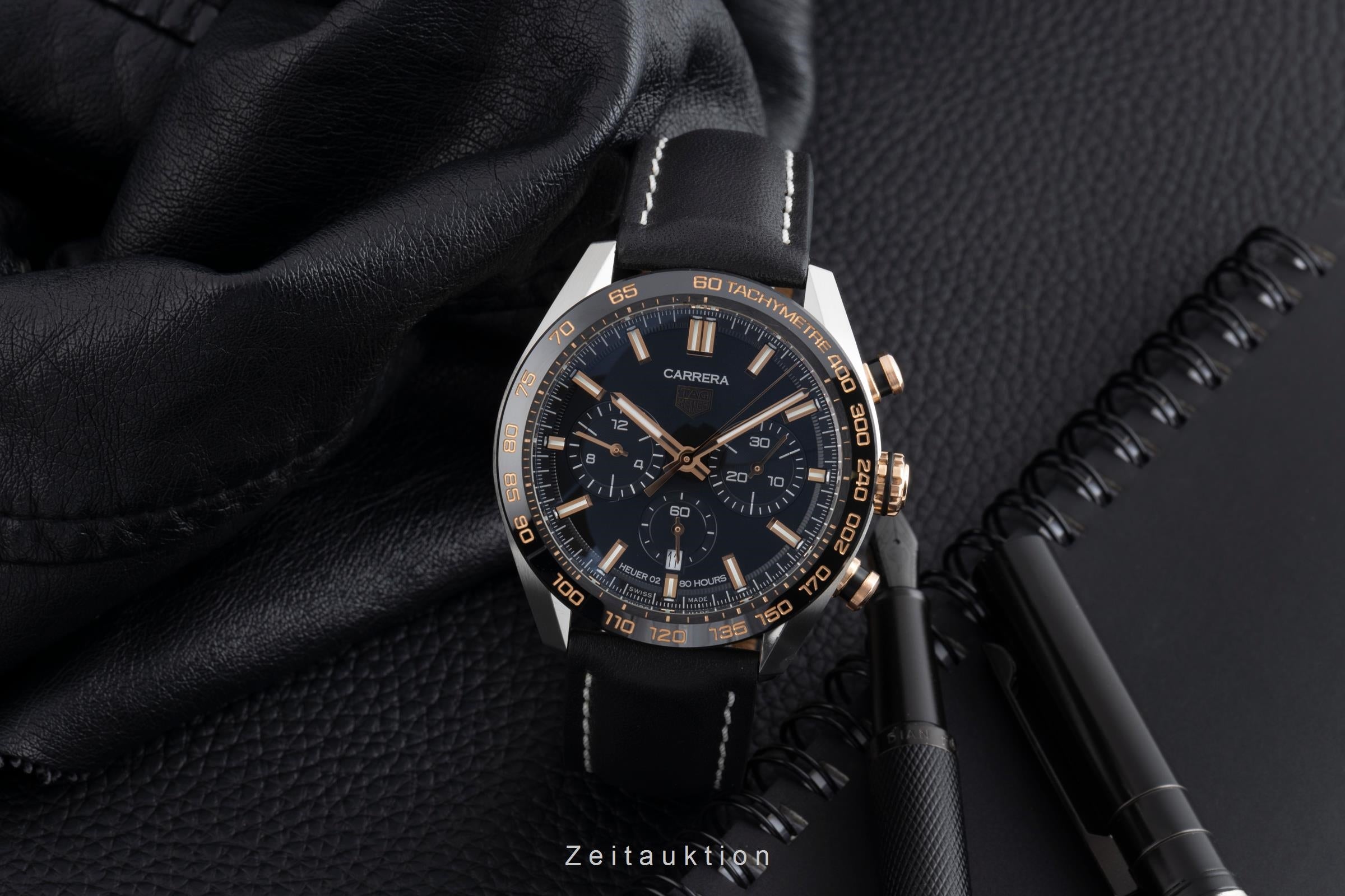 Tag Heuer Carrera chronographe acier / or  automatique montre pour hommes CBN2A5A.FC6481 LP: 7800EUR  [2502690]