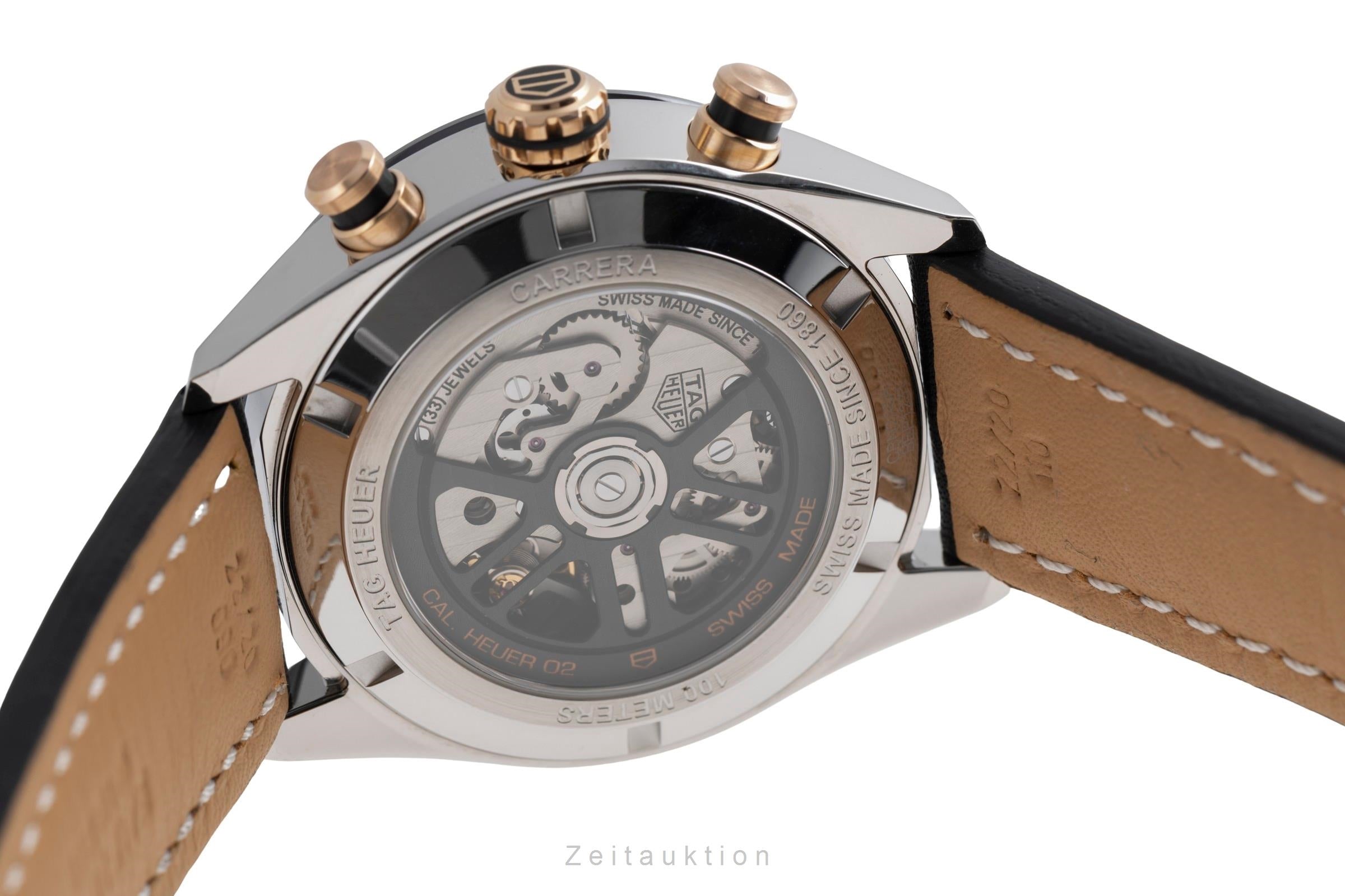 Tag Heuer Carrera chronographe acier / or  automatique montre pour hommes CBN2A5A.FC6481 LP: 7800EUR  [2502690]