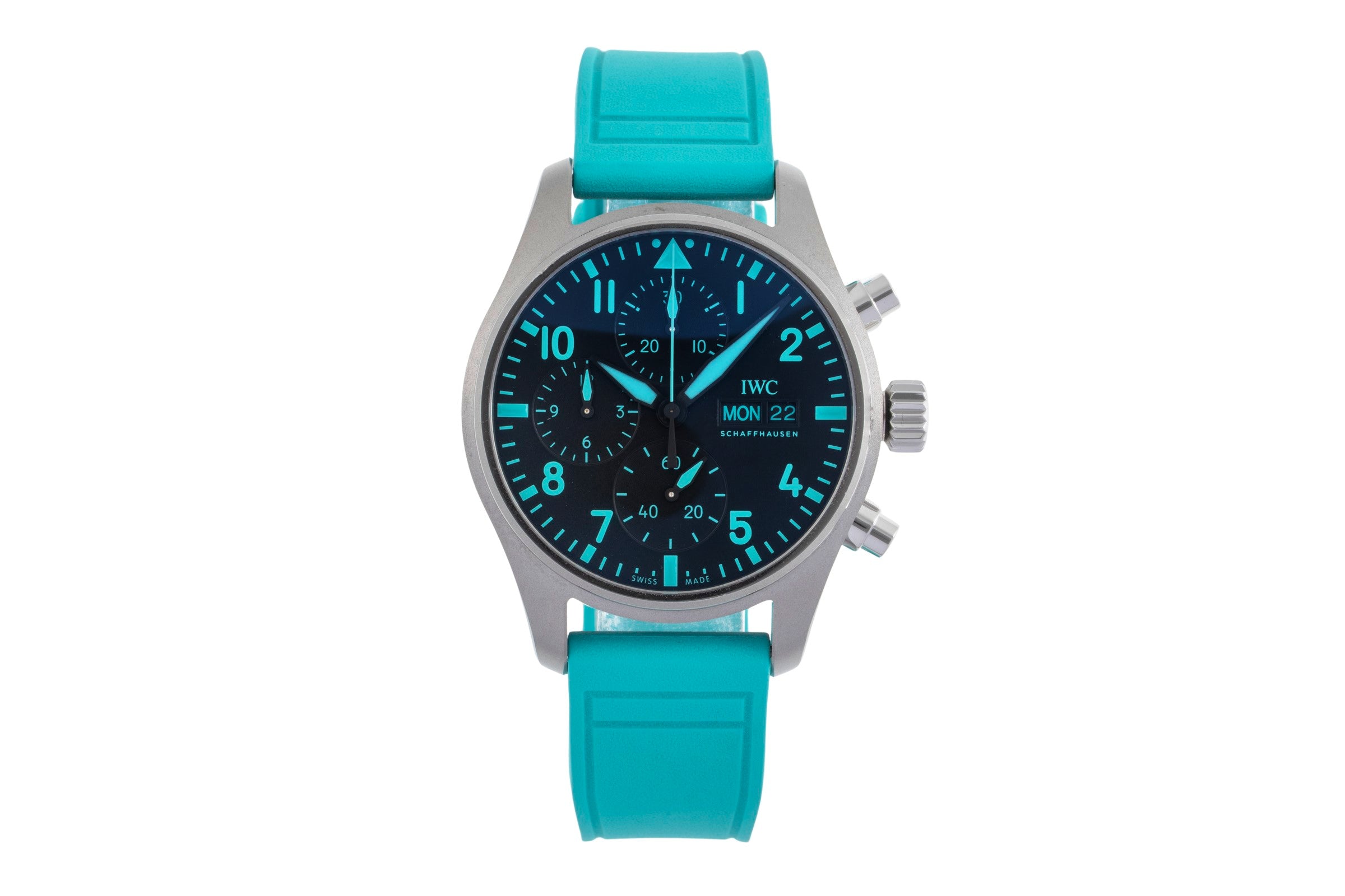 IWC Fliegerchronograph cronografo titanio automatismo orologio da uomo IW388108 LP: 9000EUR  [2502694]