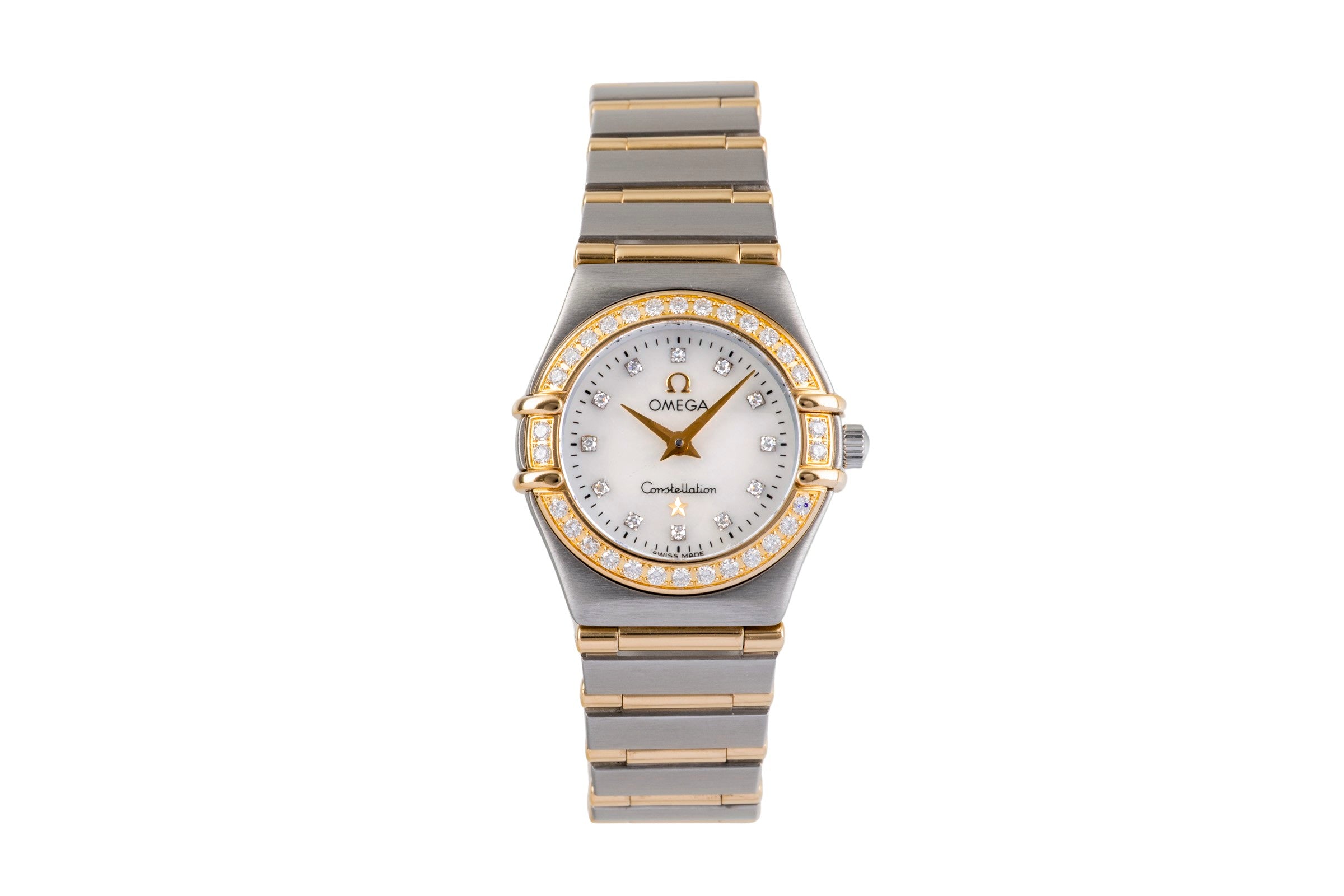 Omega Constellation steel / gold quartz women's watch 1365.75.00  [2502698]