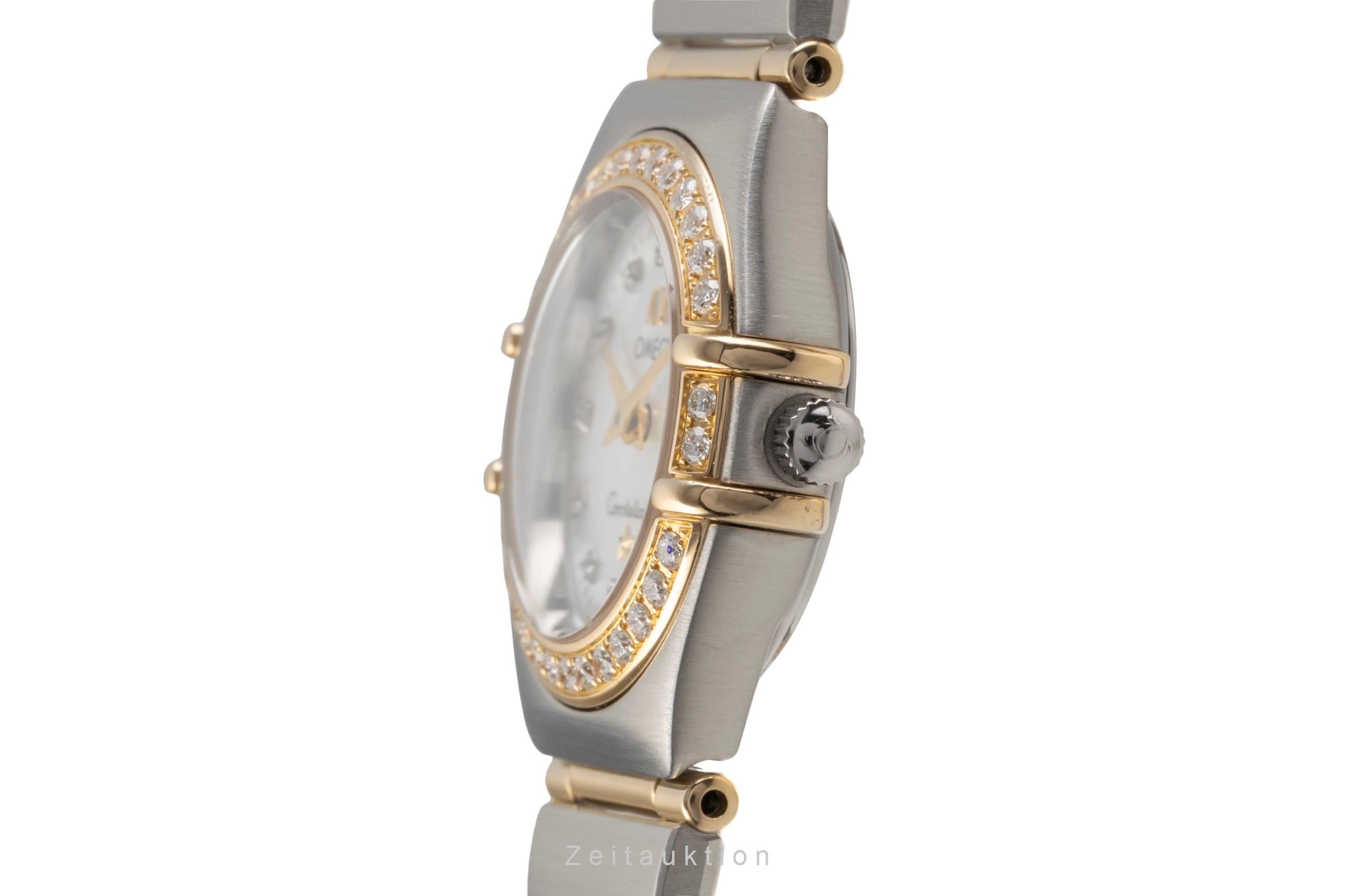 Omega Constellation acciaio / oro quarzo orologio da donna 1365.75.00  [2502698]