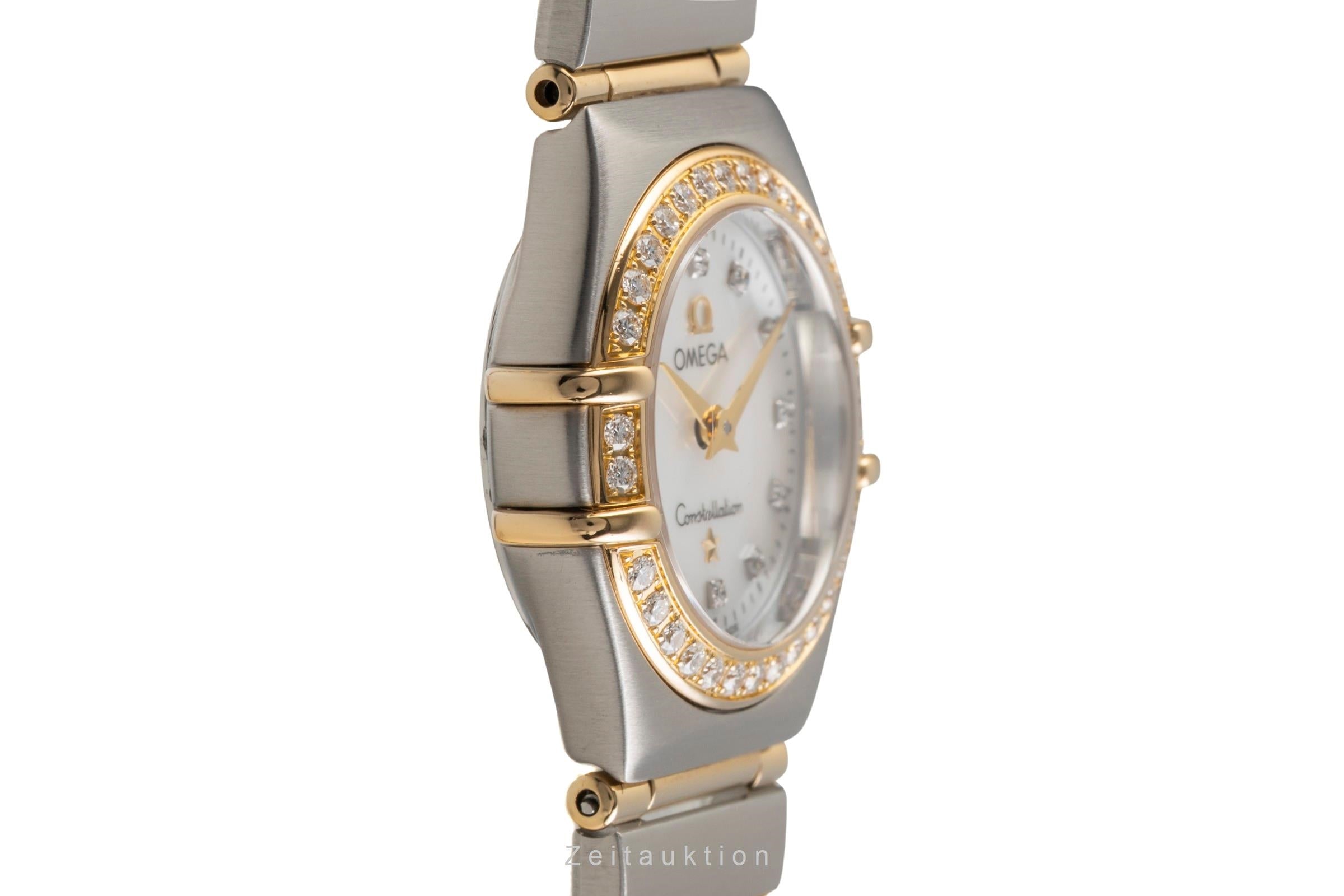 Omega Constellation acciaio / oro quarzo orologio da donna 1365.75.00  [2502698]