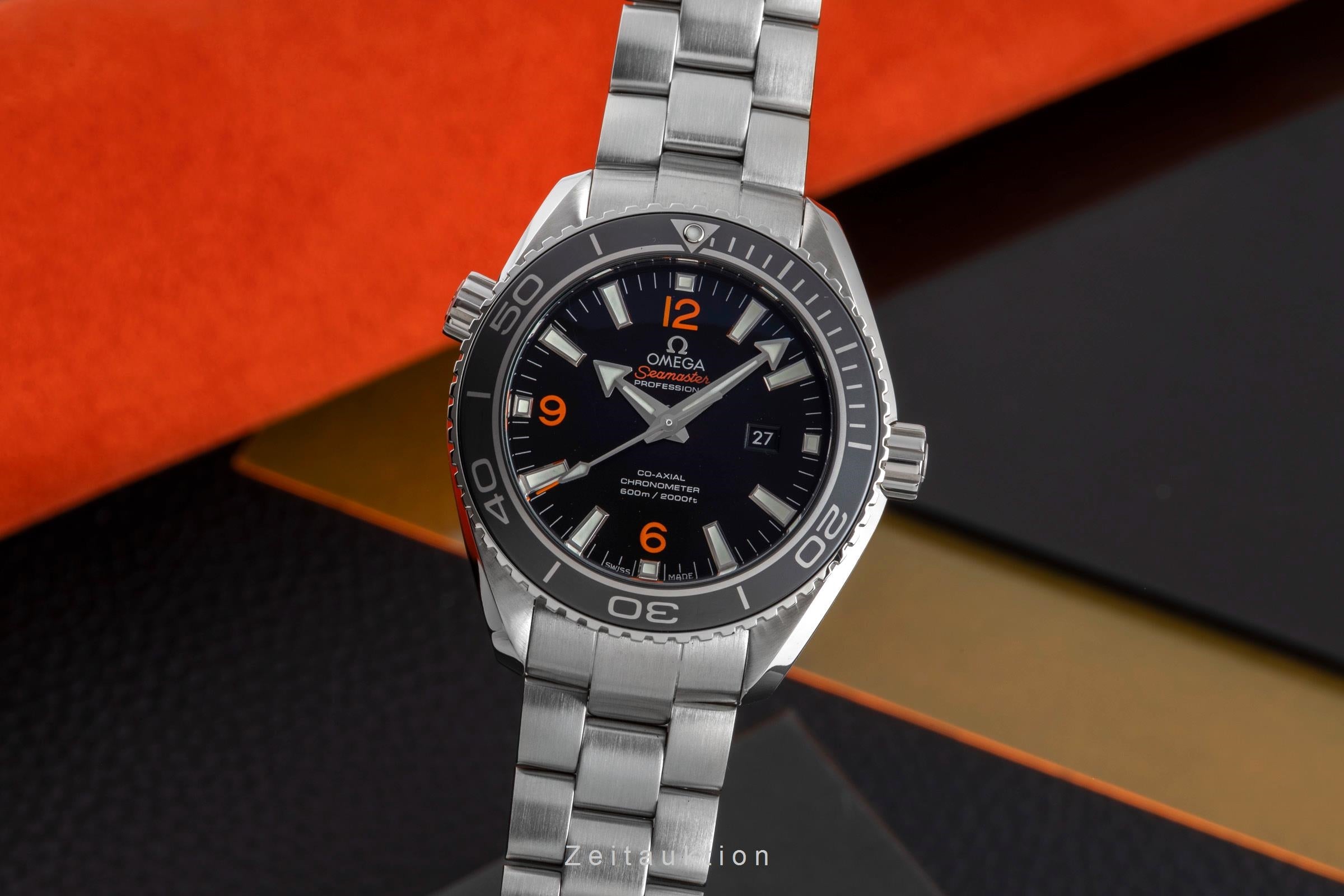 Omega Seamaster Planet Ocean Stahl Automatik Mid Size R. 232.30.38.20.01.002 B&P [2502700]