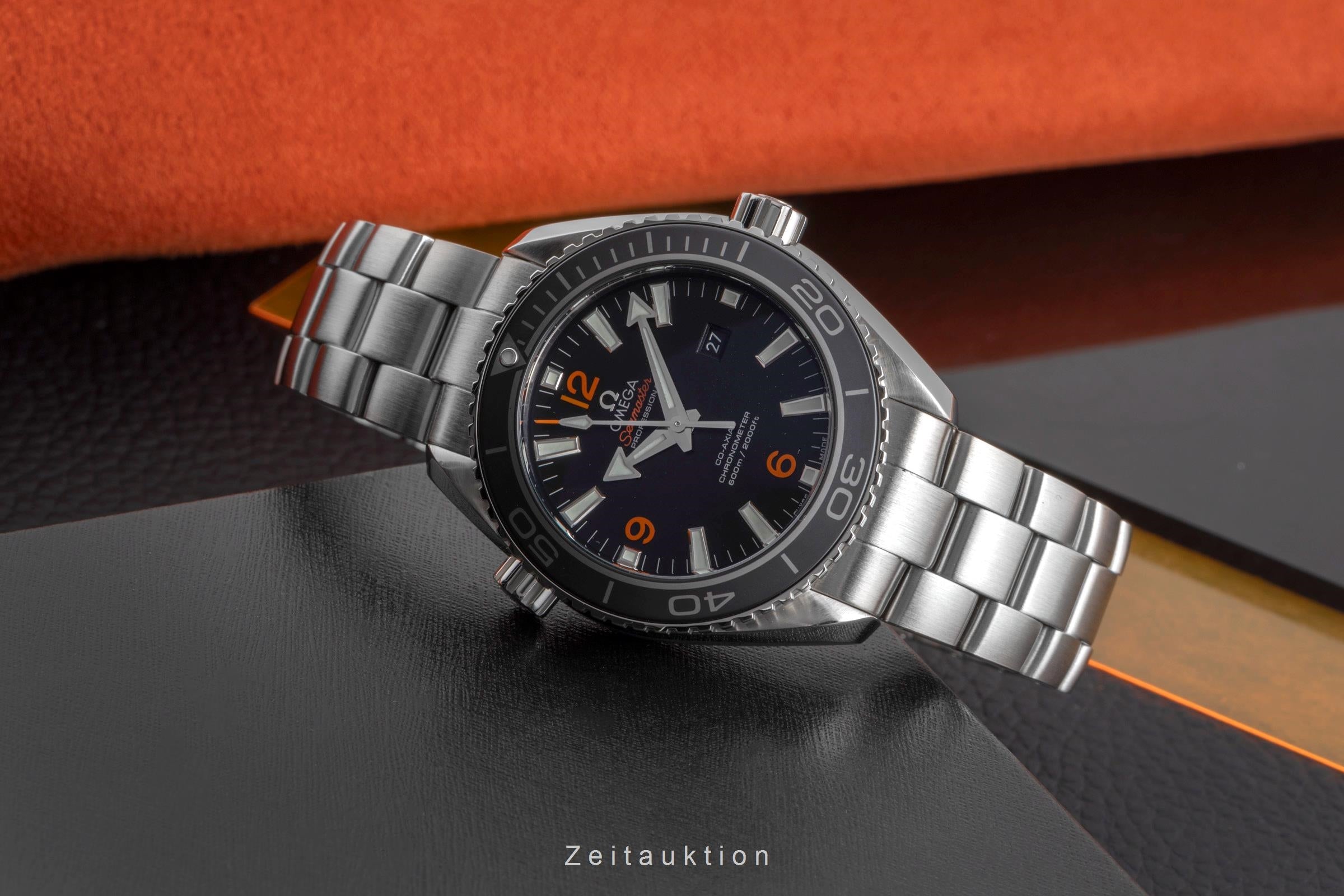 Omega Seamaster Planet Ocean Stahl Automatik Mid Size R. 232.30.38.20.01.002 B&P [2502700]