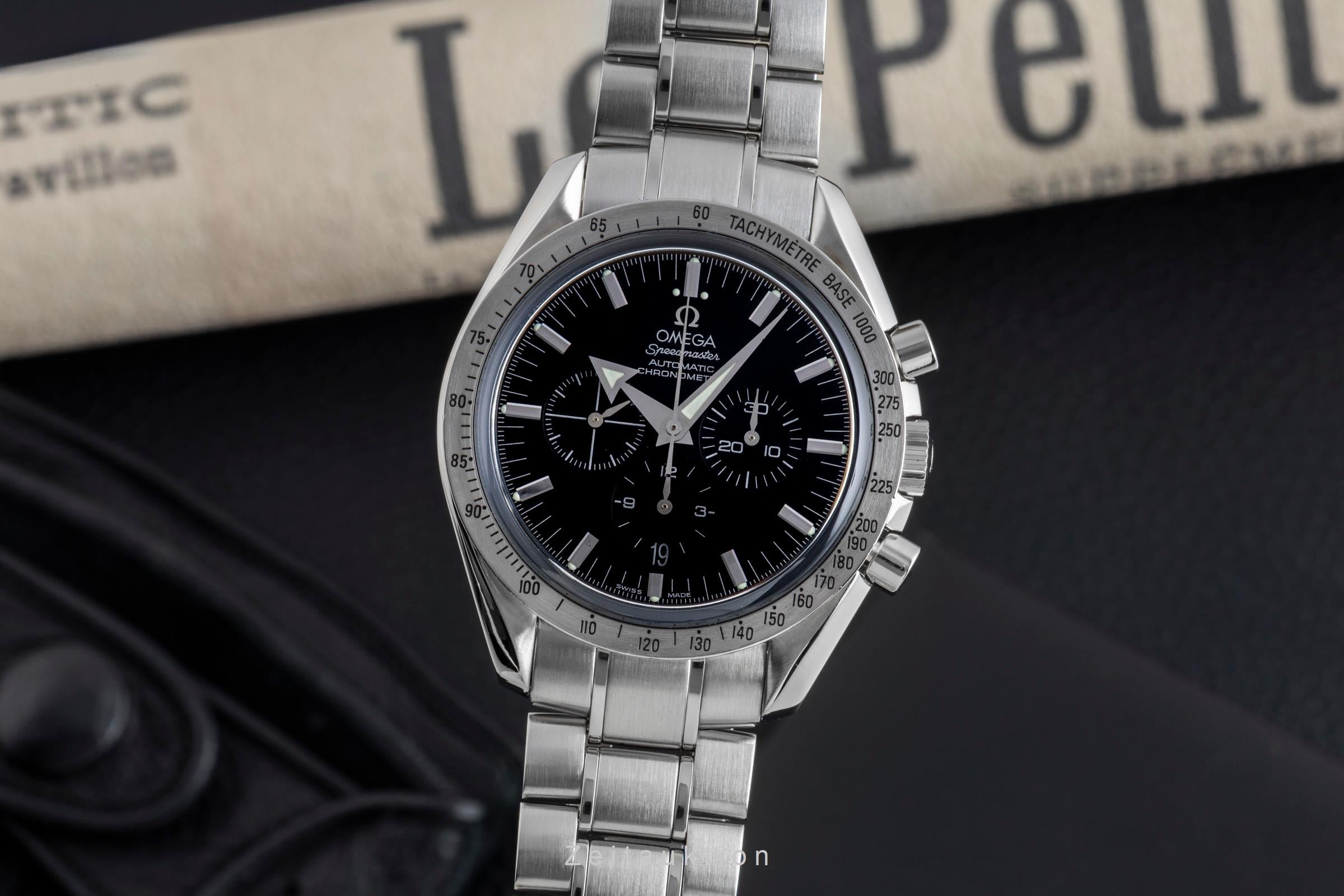 Omega Speedmaster Broad Arrow Chronograph Automatik Herrenuhr 3551.50.00 B&P [2502701]