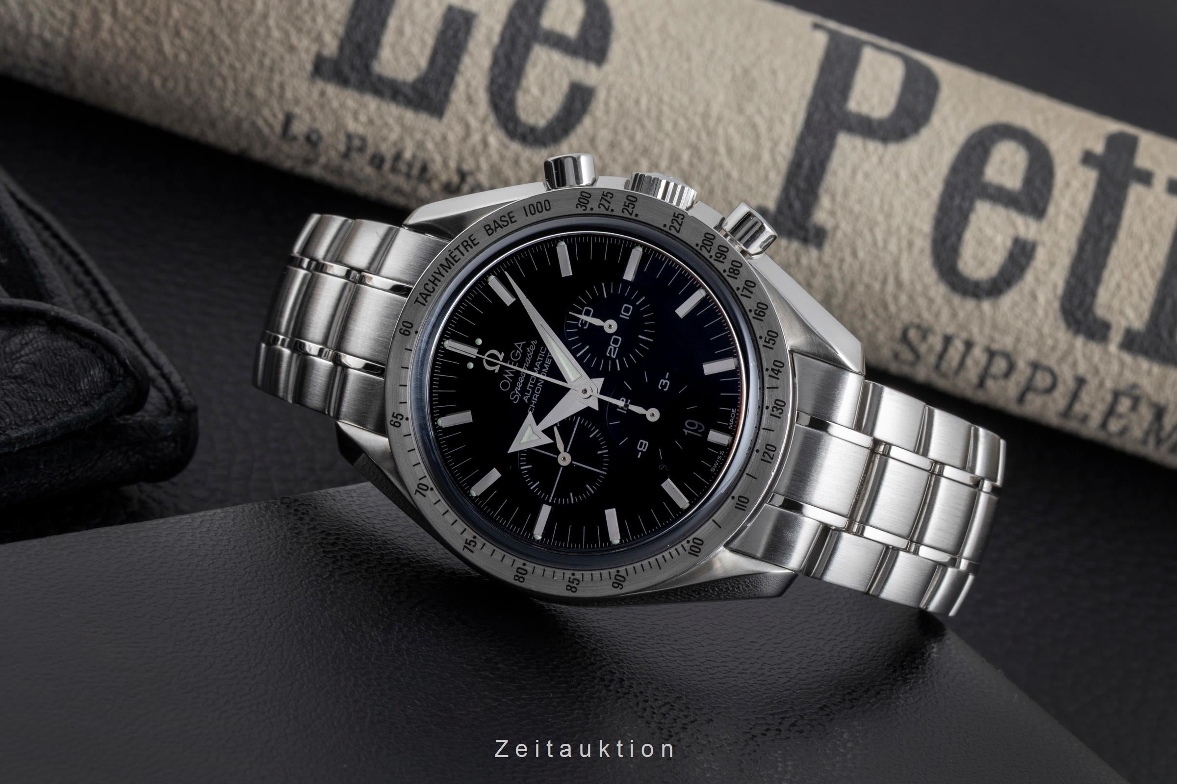 Omega Speedmaster Broad Arrow Chronograph Automatik Herrenuhr 3551.50.00 B&P [2502701]