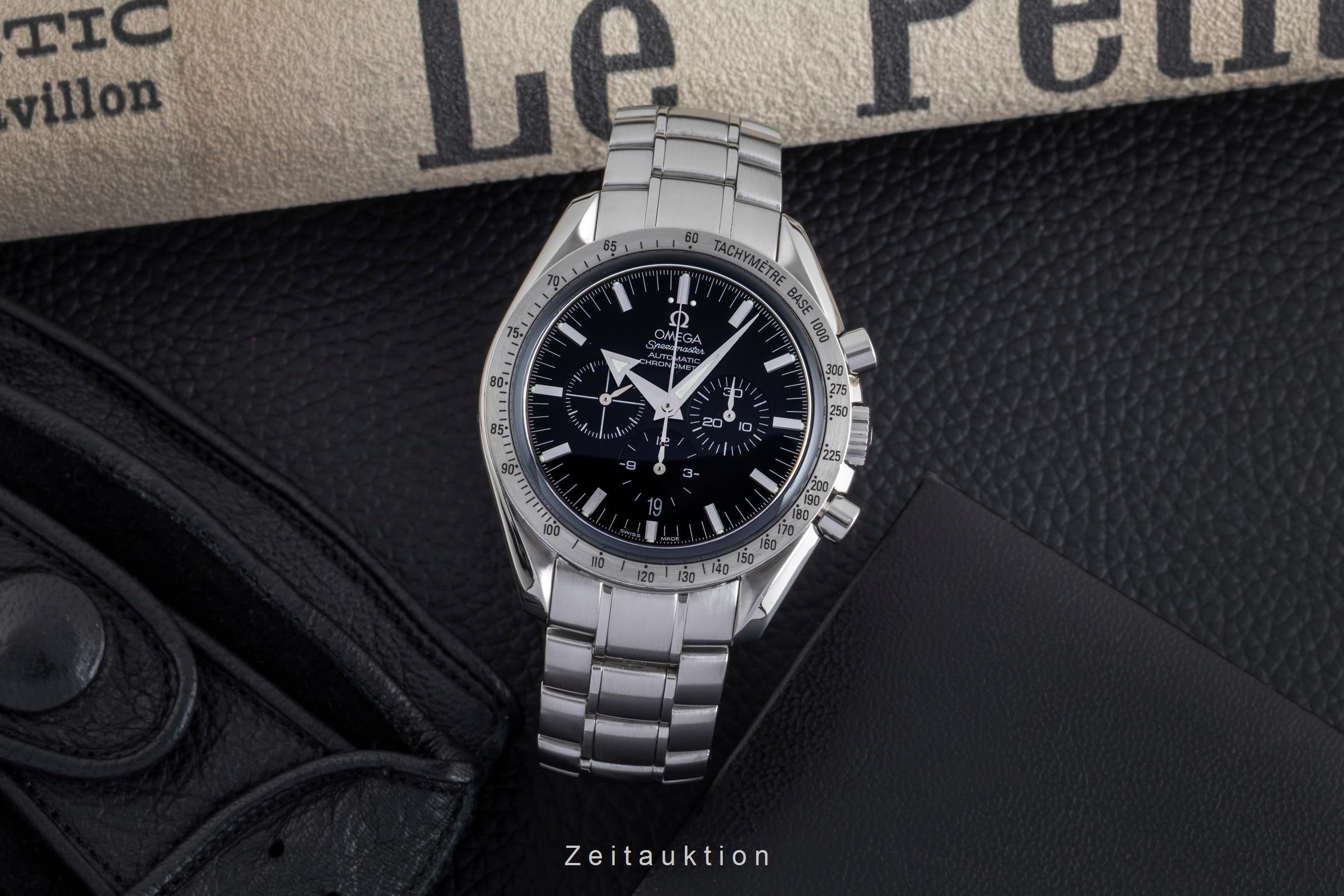 Omega Speedmaster Broad Arrow Chronograph Automatik Herrenuhr 3551.50.00 B&P [2502701]